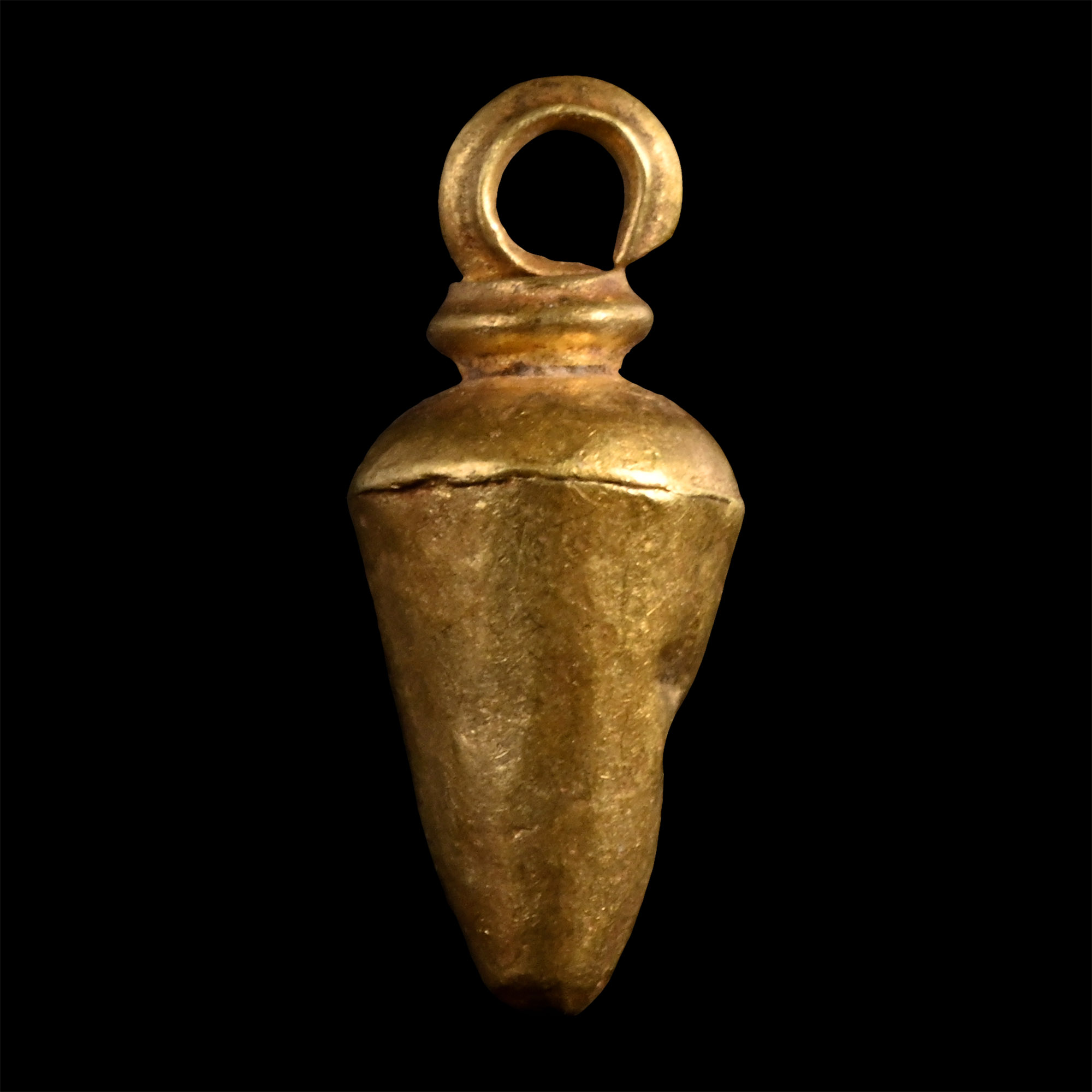 Late Roman Gold Teardrop Pendant