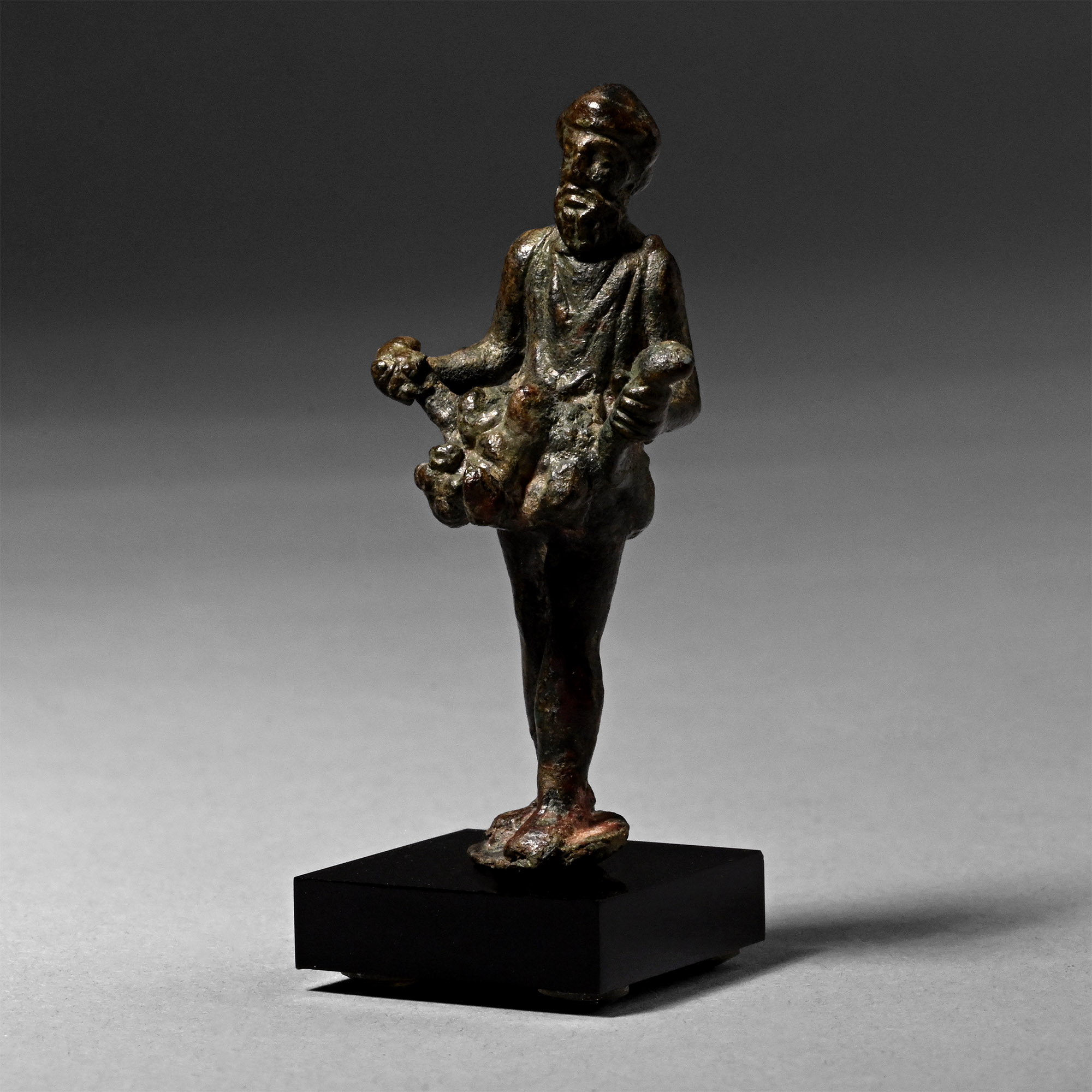Roman Bronze Standing Figure of Priapus