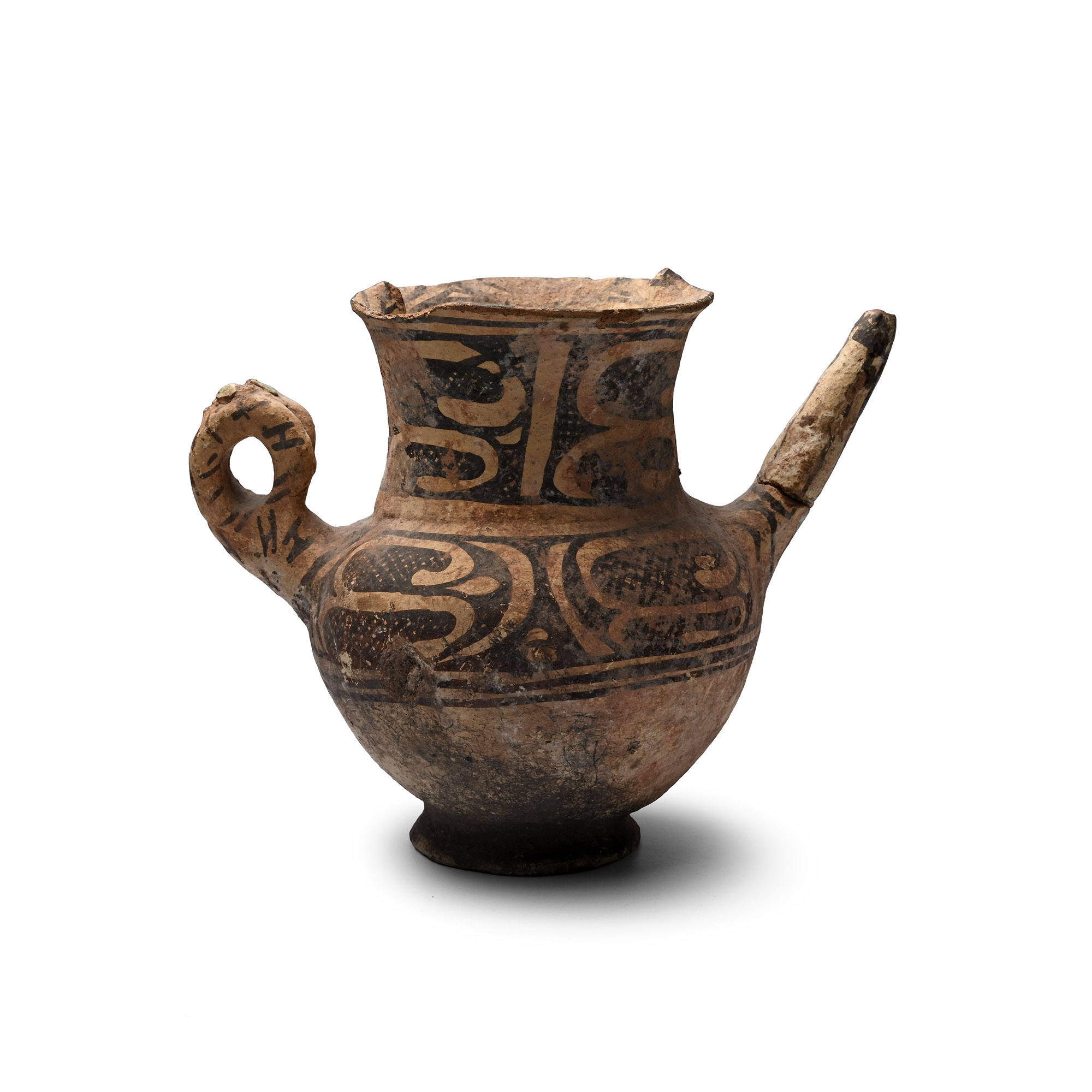 Western Asiatic Terracotta Spouted Vessel