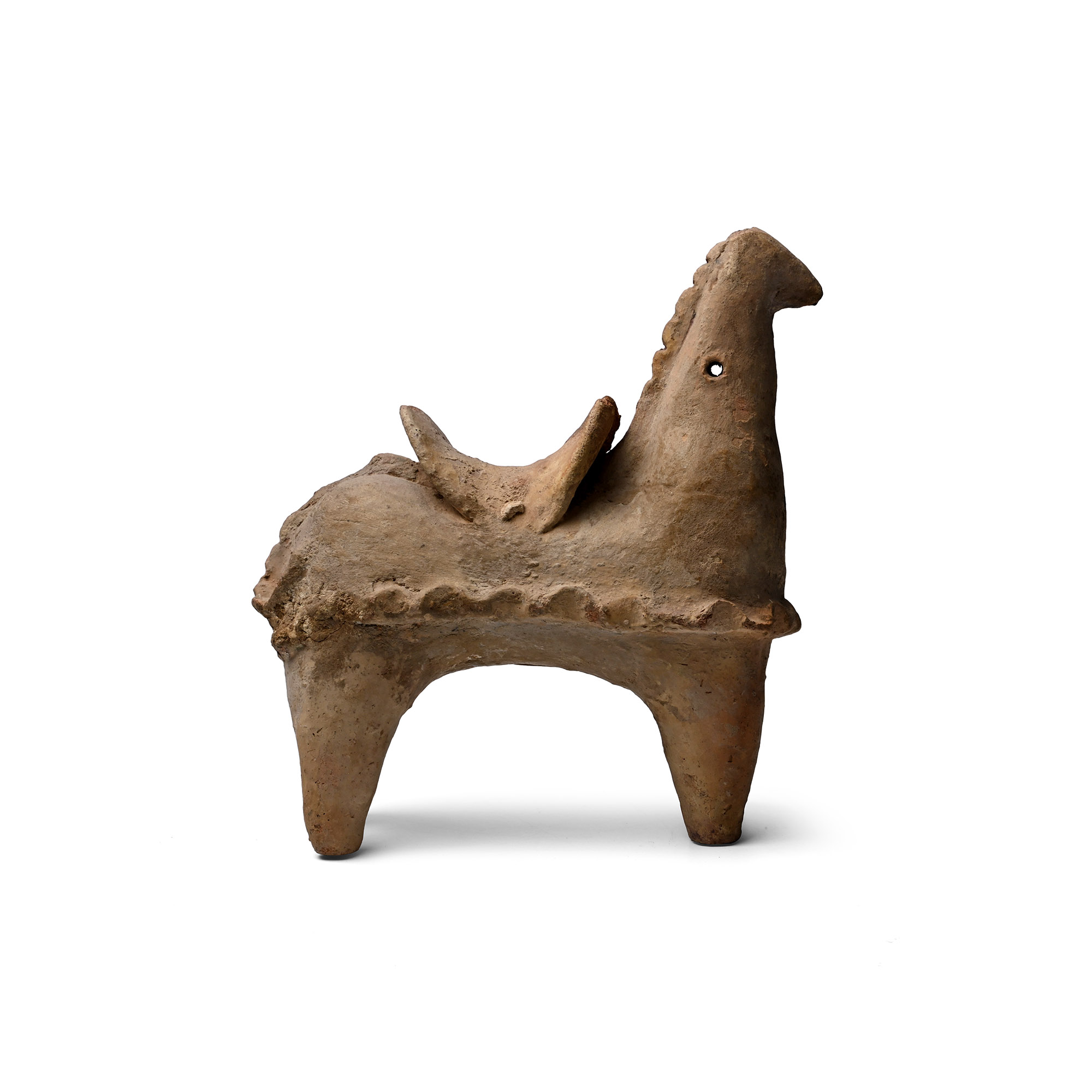 Western Asiatic Terracotta Animal with Saddle