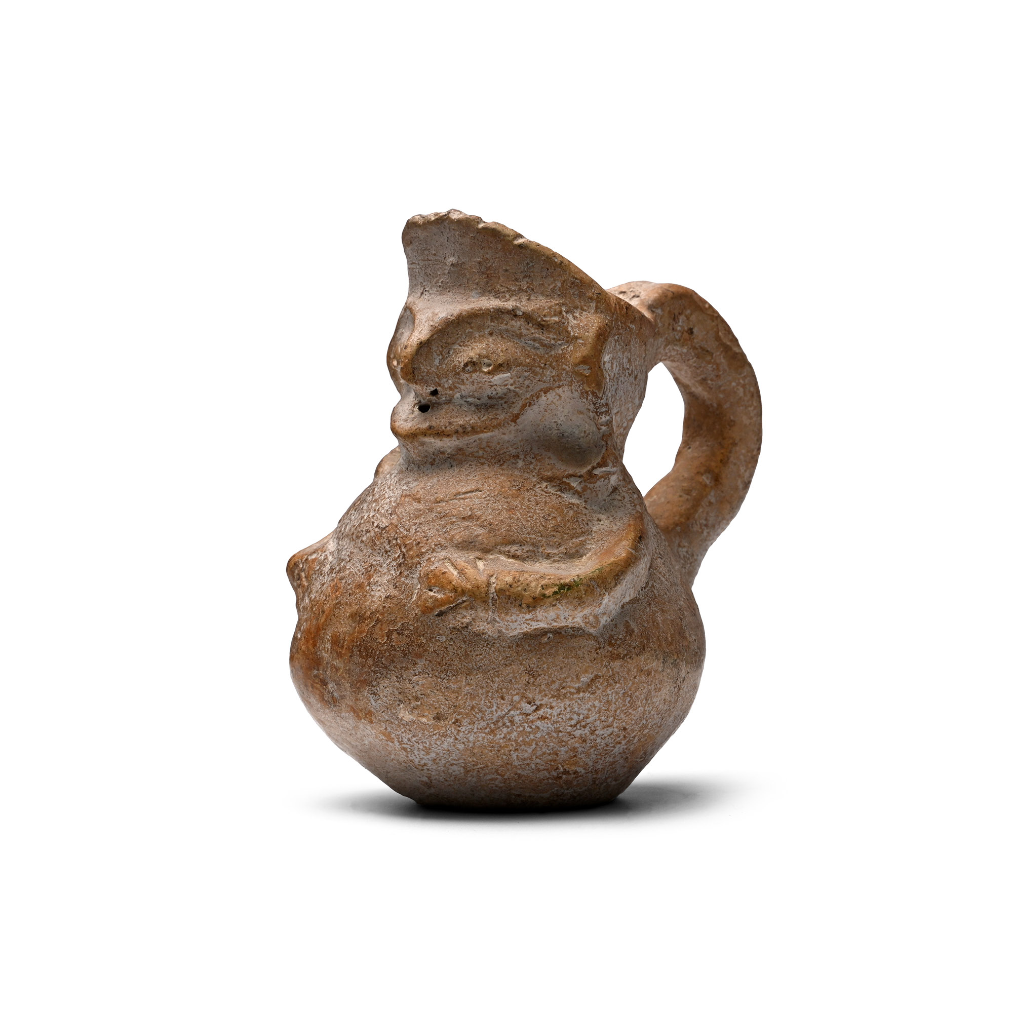 Western Asiatic Terracotta Jug with Face