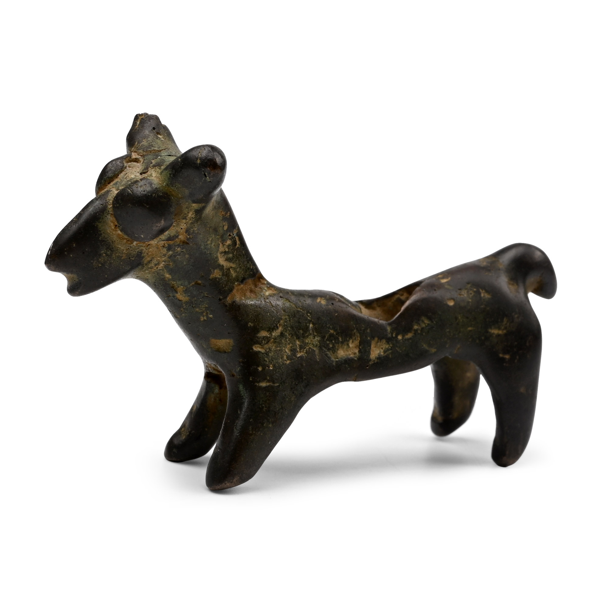 Amlash Bronze Standing Animal Statuette