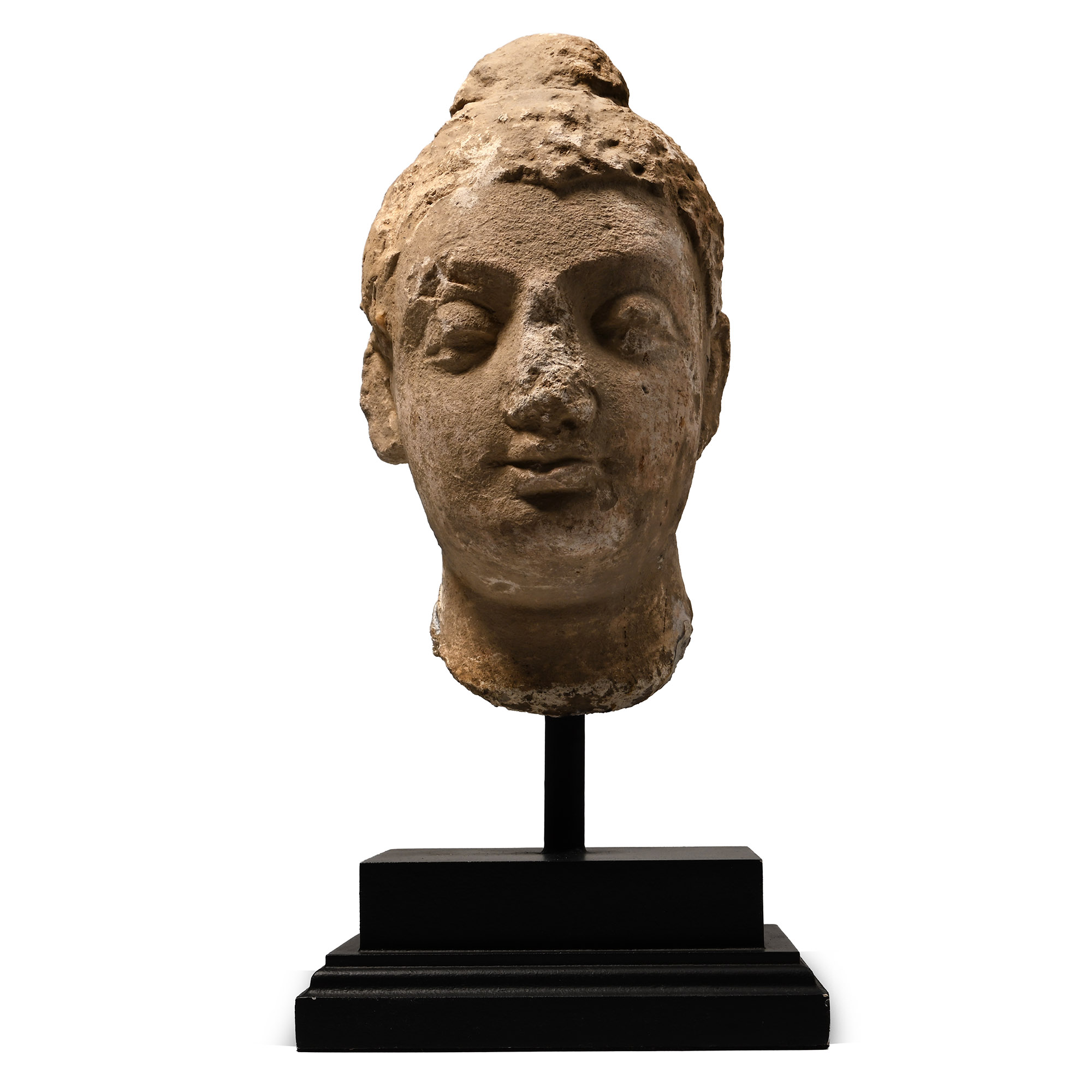 Gandharan Stucco Buddha Head