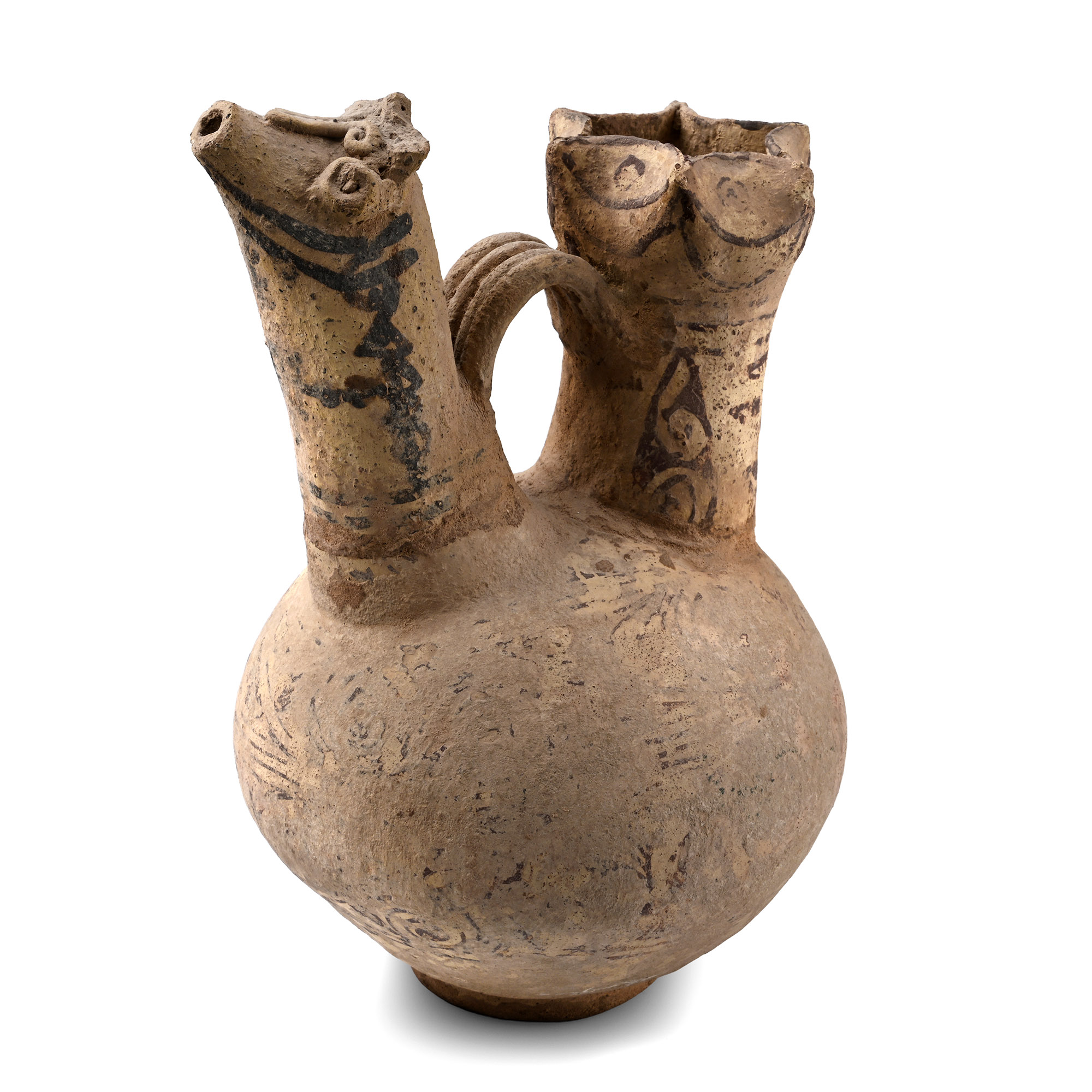 Western Asiatic Double Animal Spouted Vessel