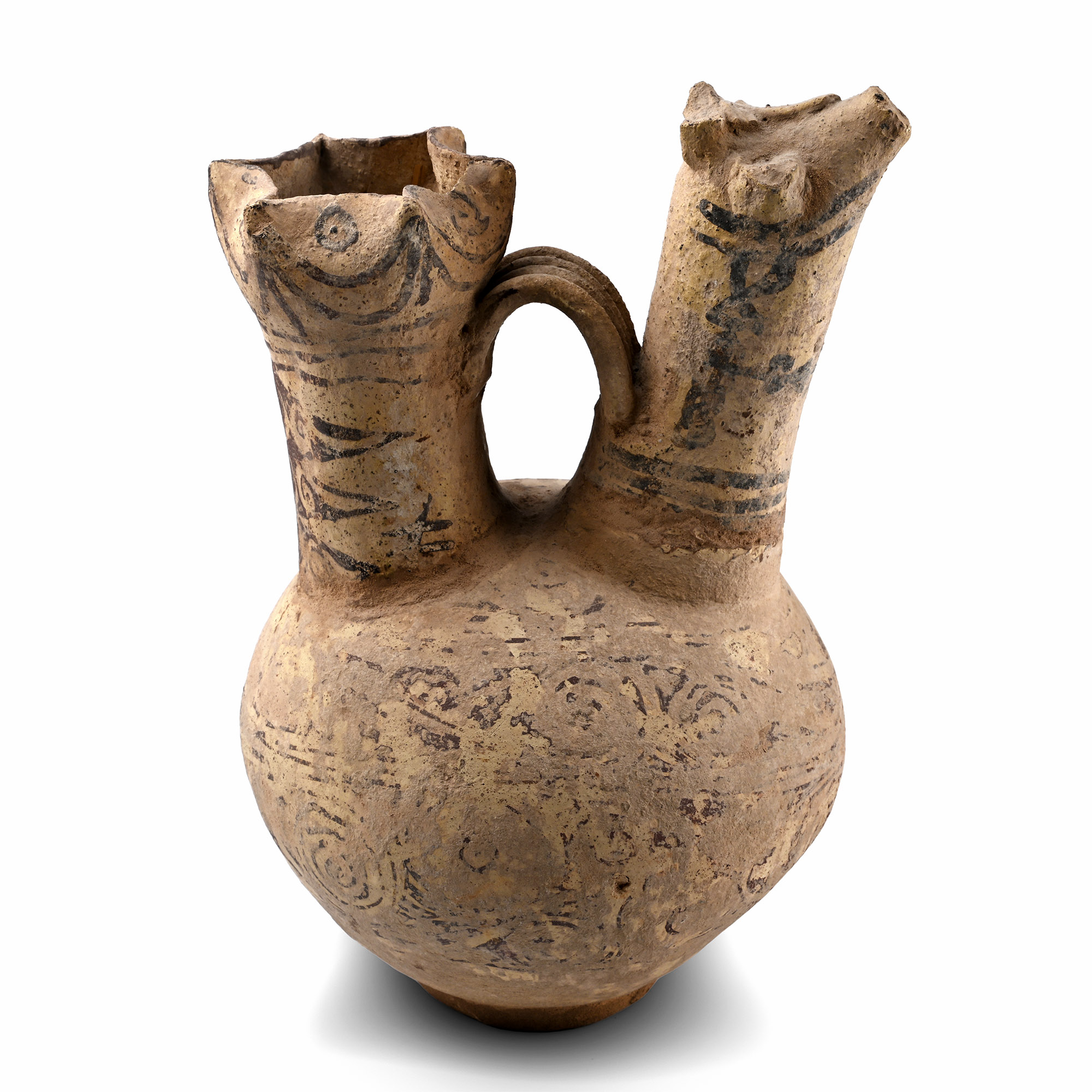 Western Asiatic Double Animal Spouted Vessel