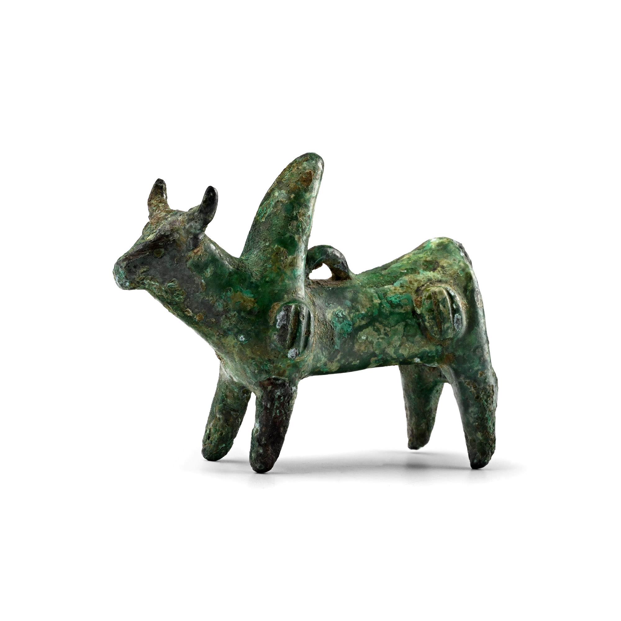Bactrian Bronze Zebu Statuette