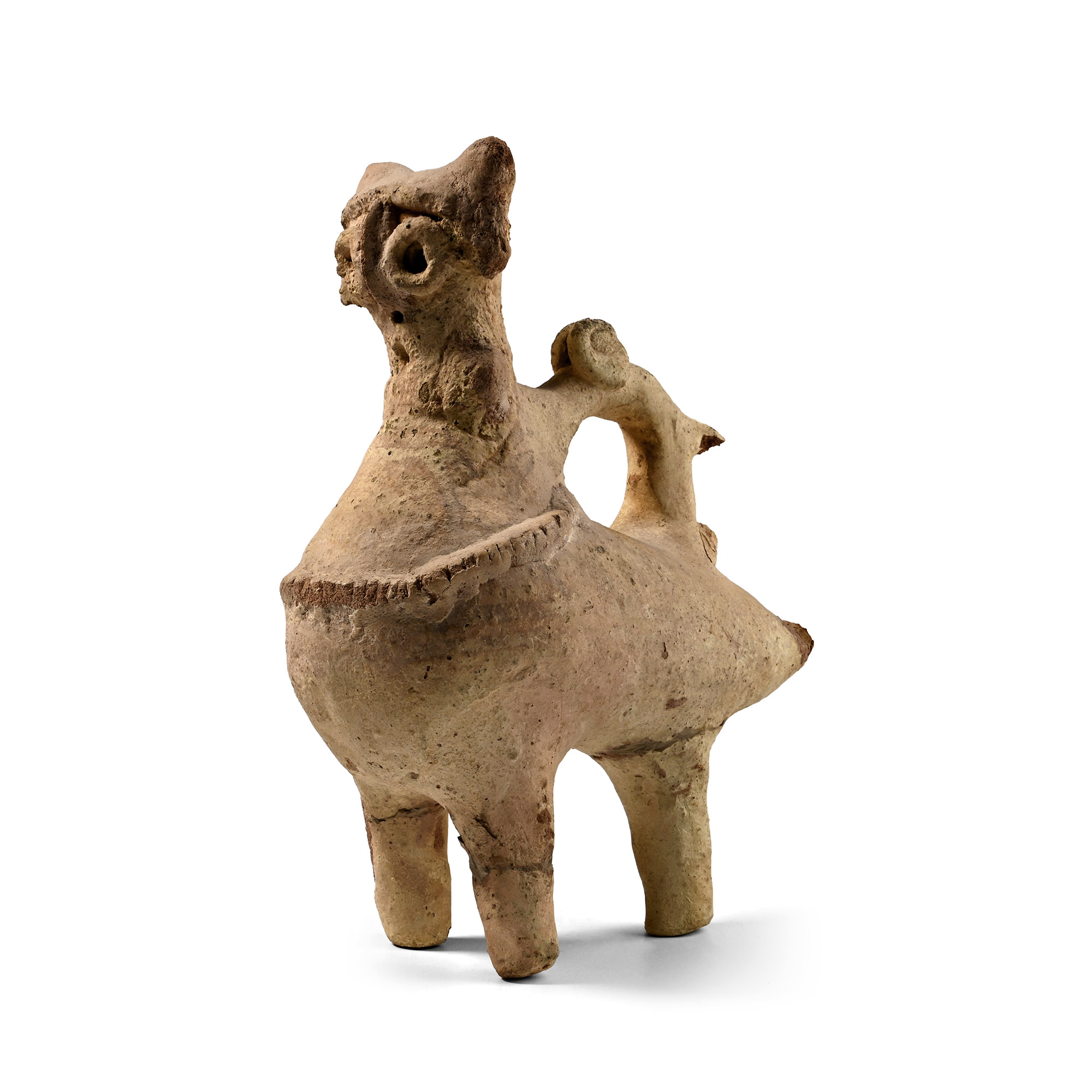 Western Asiatic Painted Bird Vessel