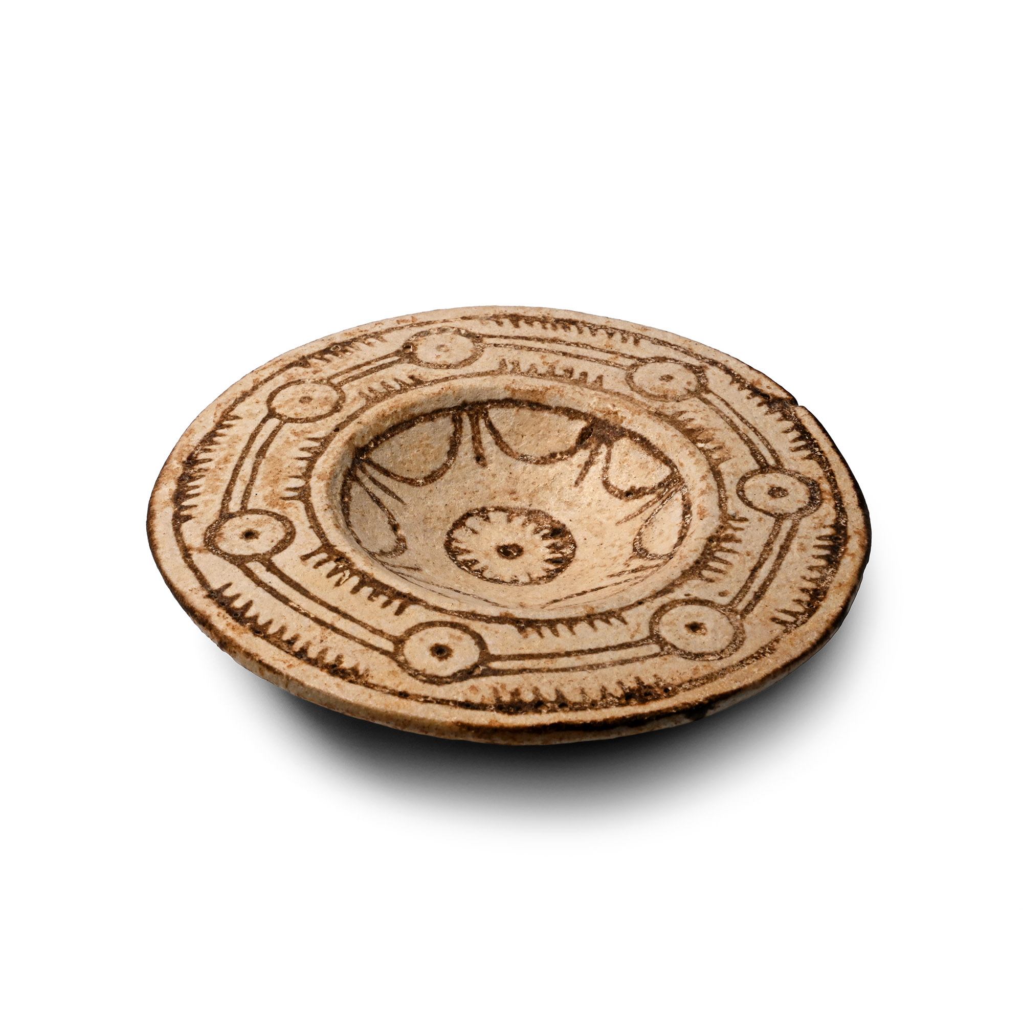 Syrian Glazed Terracotta Plate