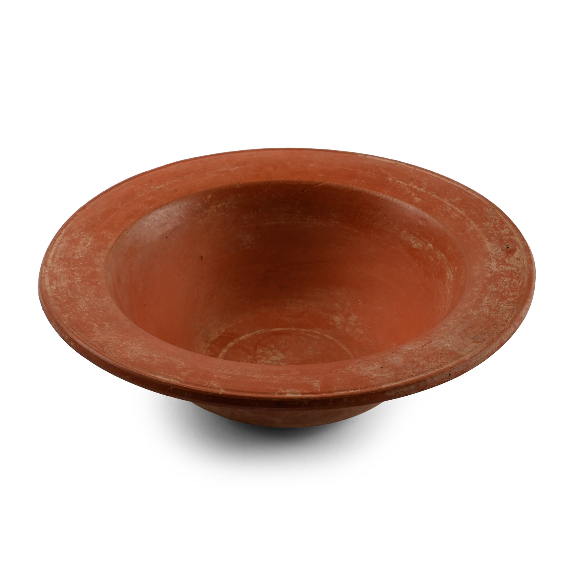 Roman Redware Deep Bowl with Wide Rim