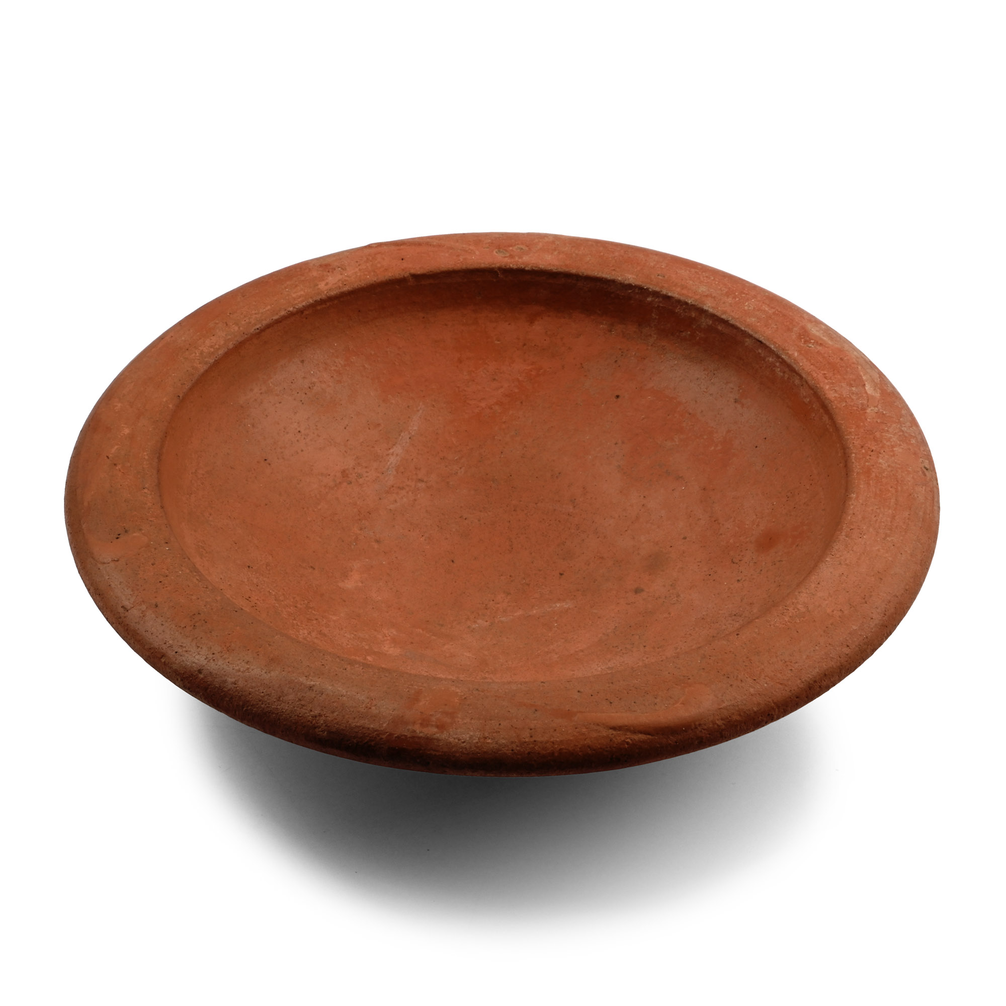 Roman Redware Bowl with Wide Rim