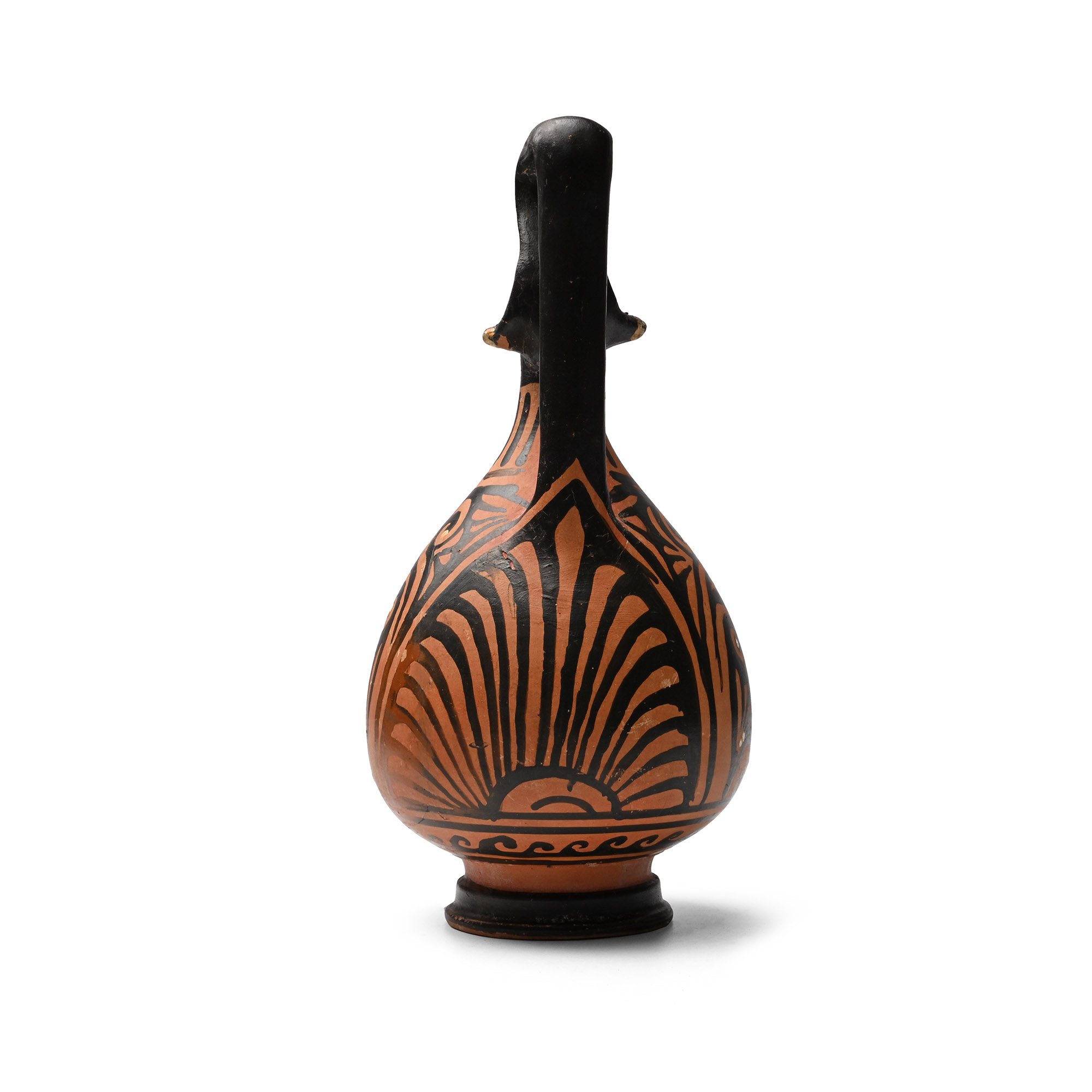 Greek Apulian Red-Figured Prochous with Lady of Fashion