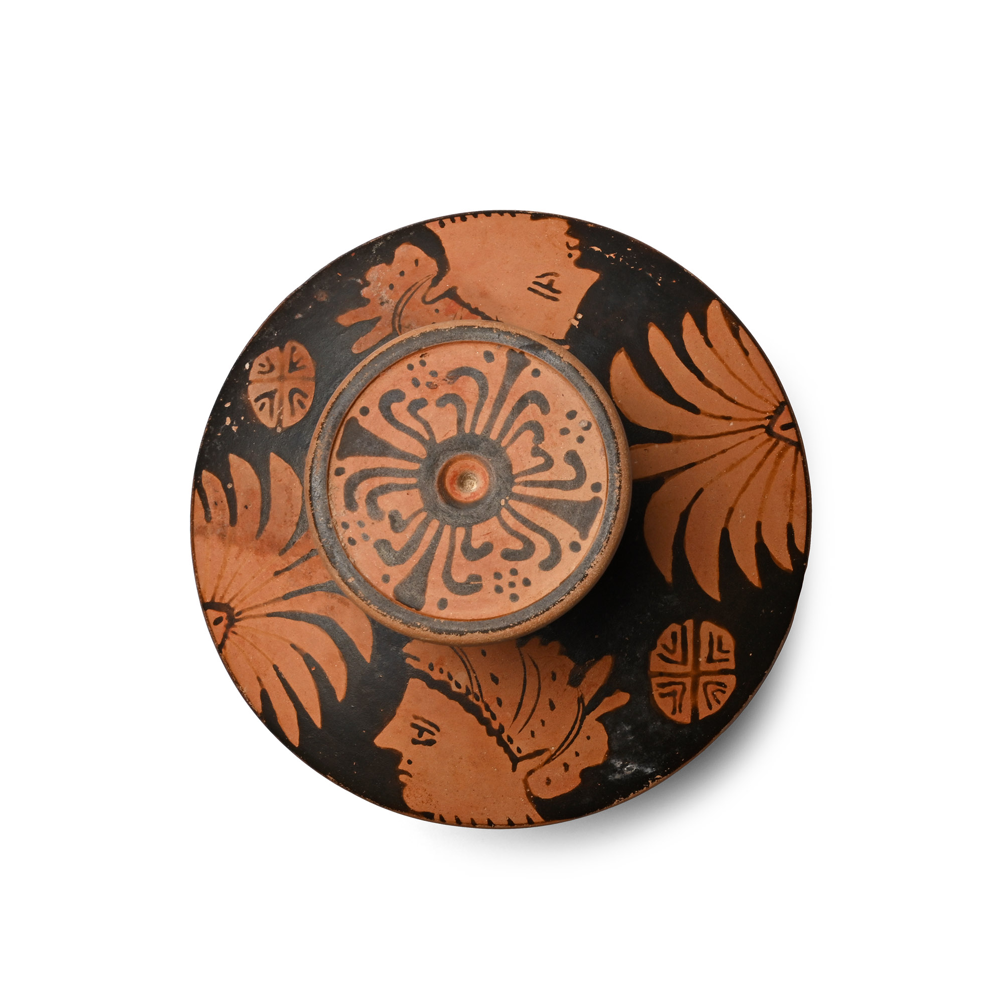 Greek Apulian Red-Figure Lekanis with Ladies of Fashion