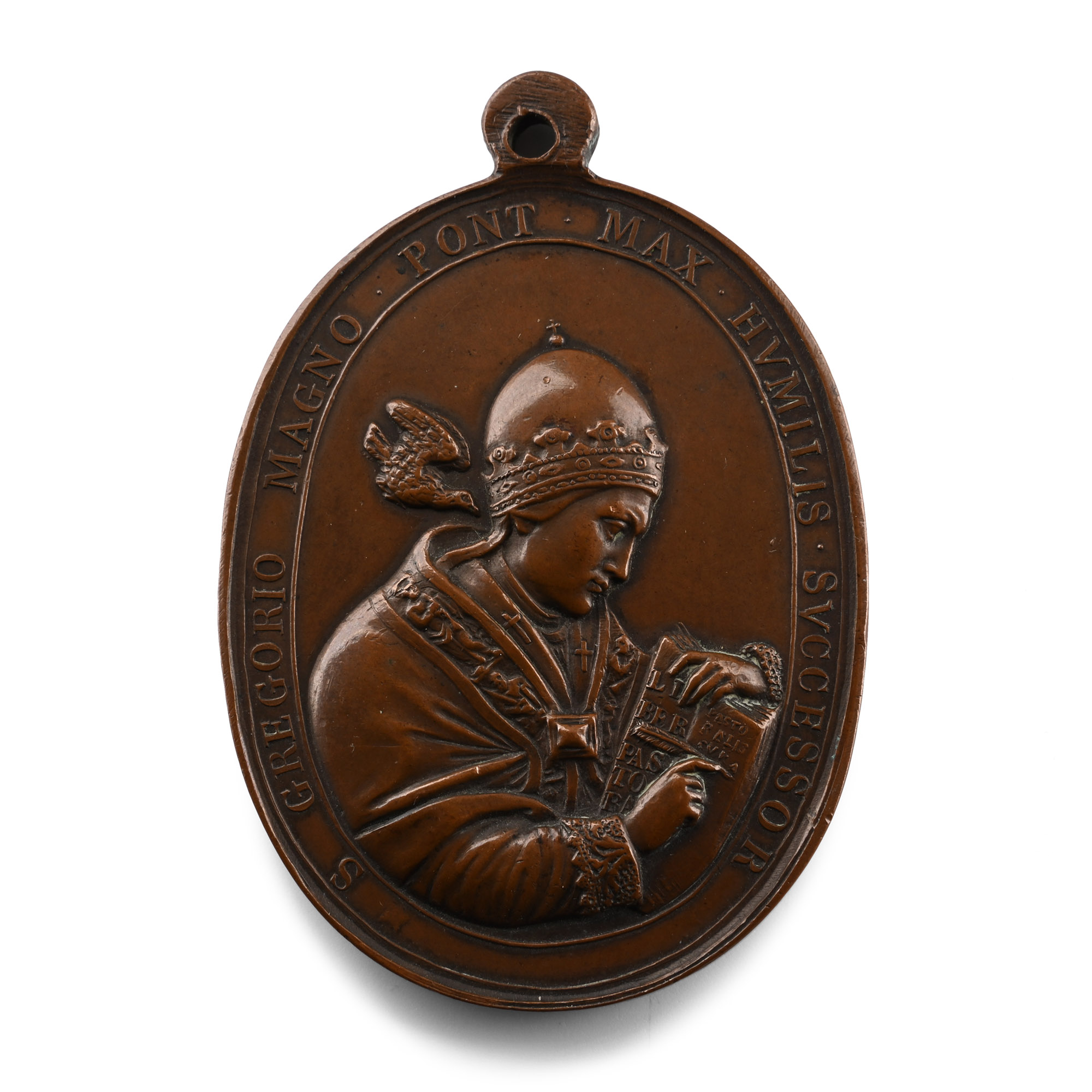 Gregorius XVI Brass Papal Medallion