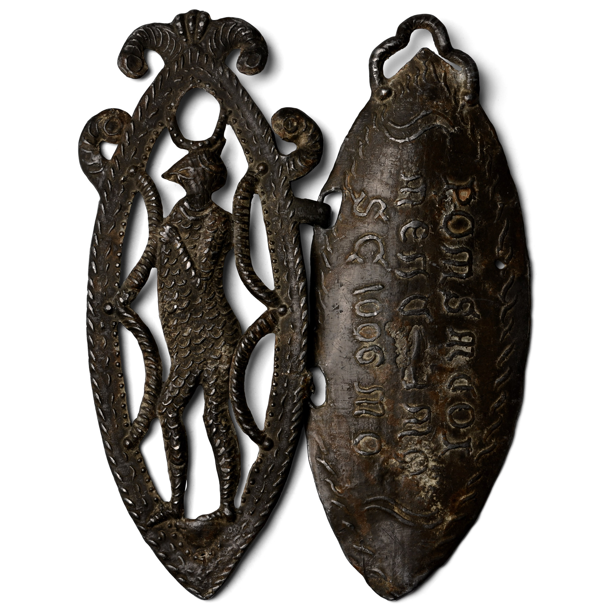 Medieval Style 'Billy and Charley' Lead Alloy Shadwell Type Shrine Forgery