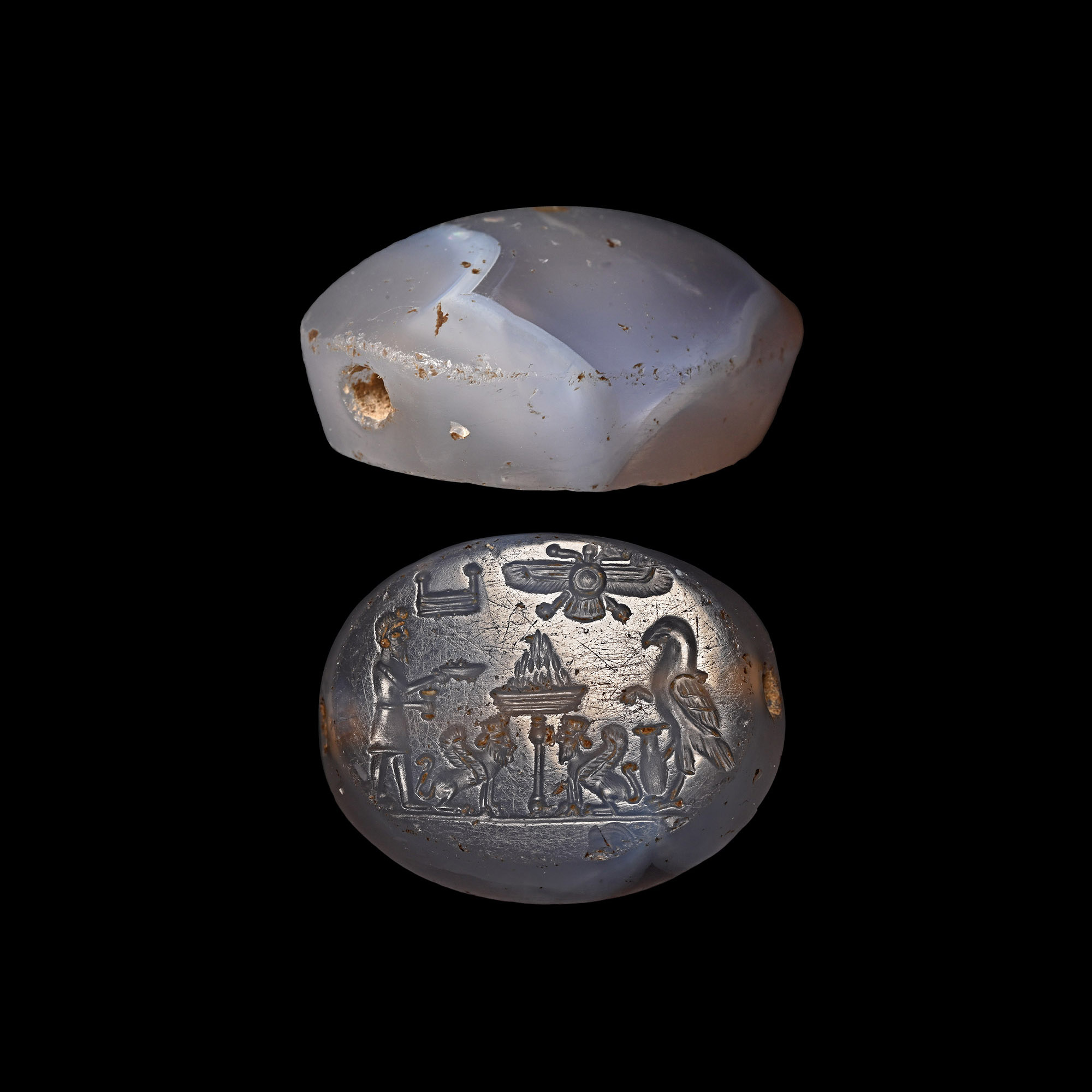 Achaemenid Chalcedony Stamp Seal