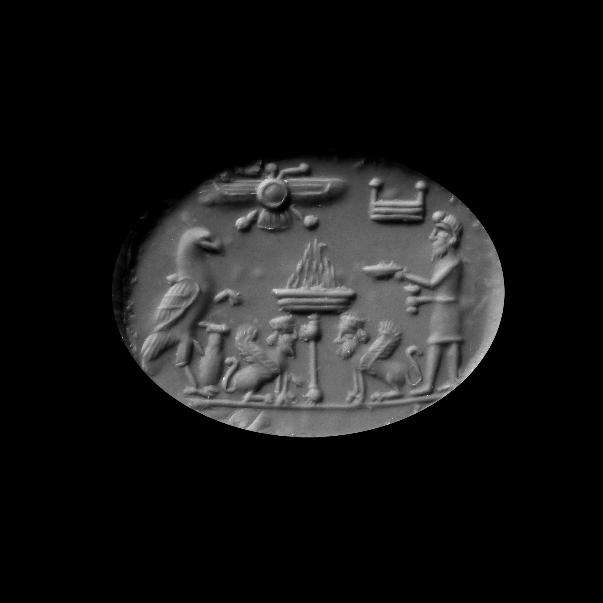 Achaemenid Chalcedony Stamp Seal
