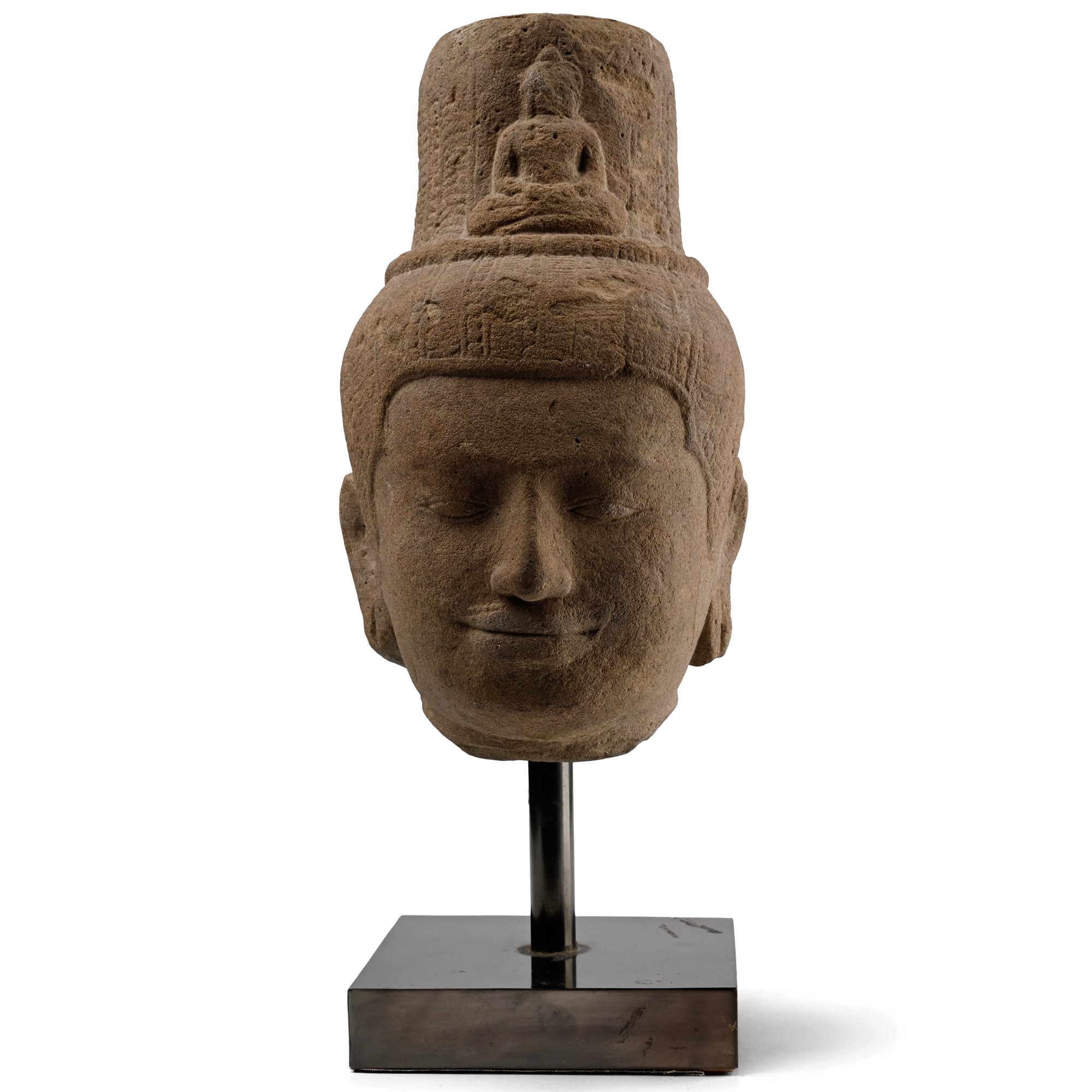 South East Asian Sandstone Head of the God Shiva
