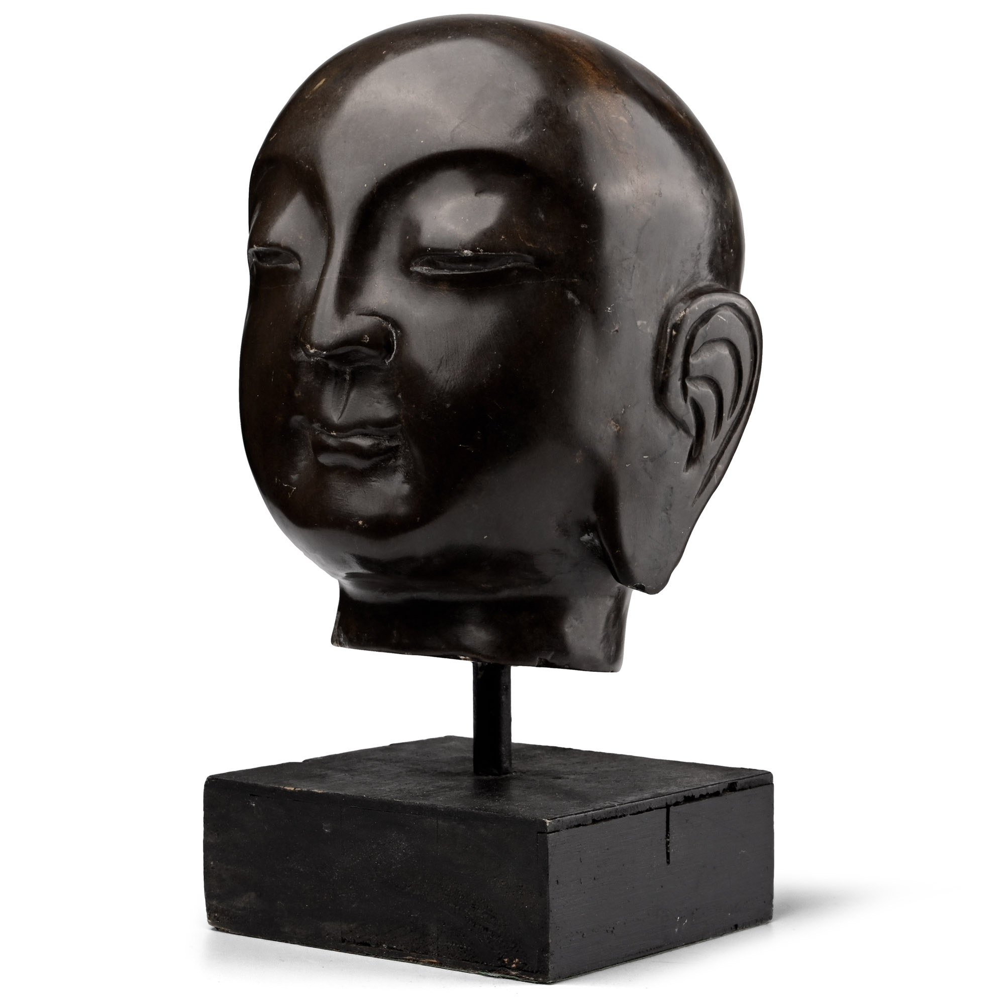 Chinese Song Style Stone Head of Buddha