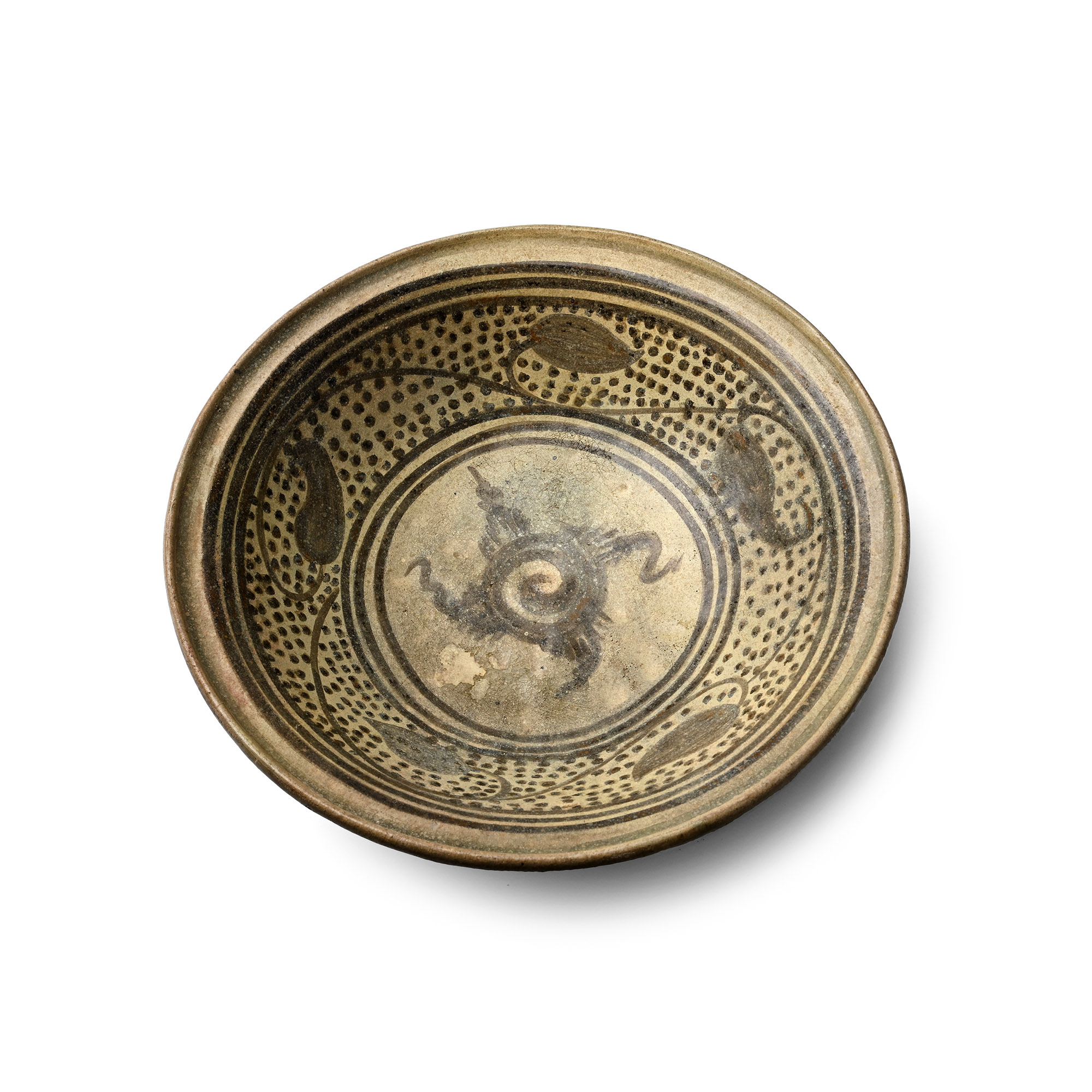 South East Asian Sawankalok Stoneware Bowl