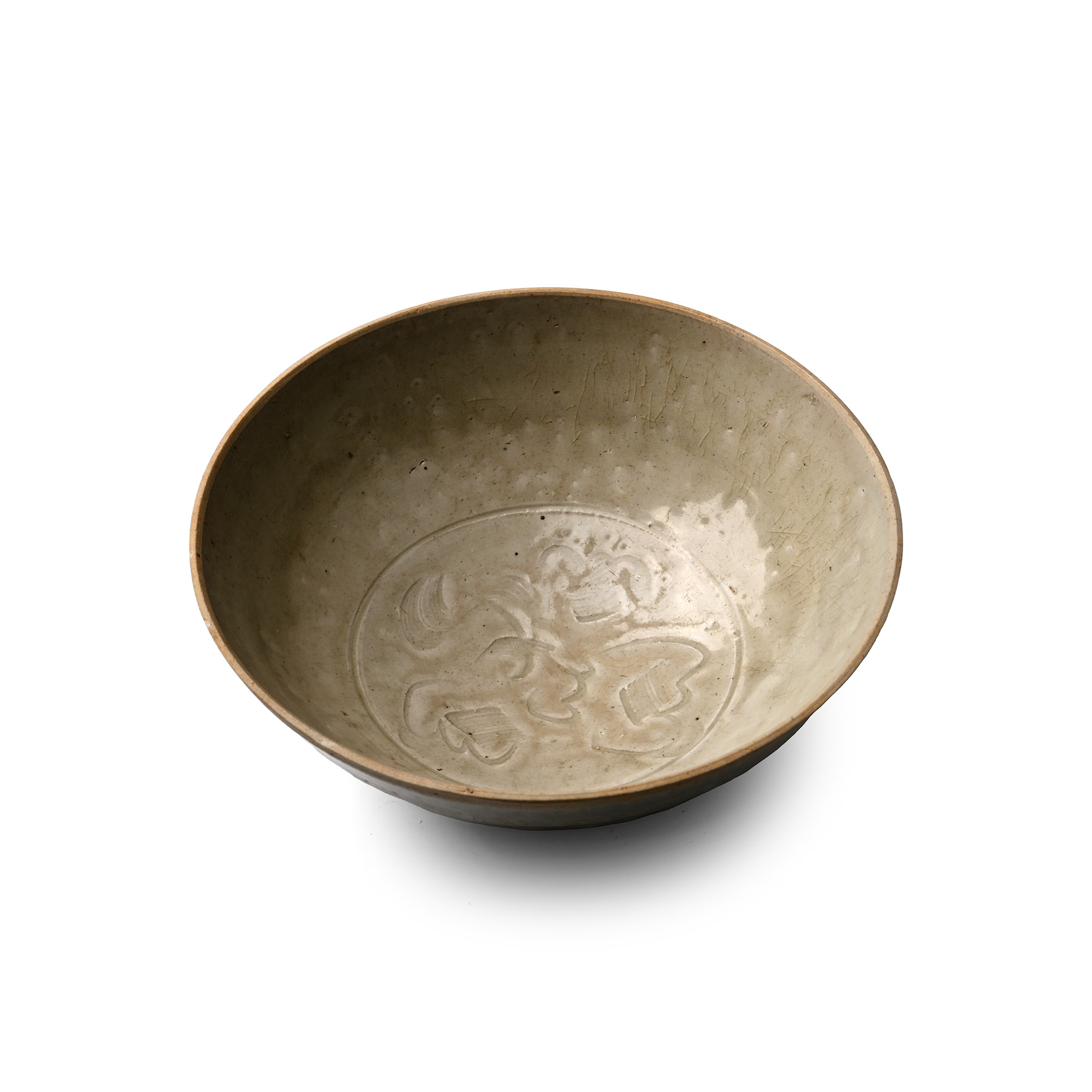 Song Decorated Glazed Stoneware Bowl