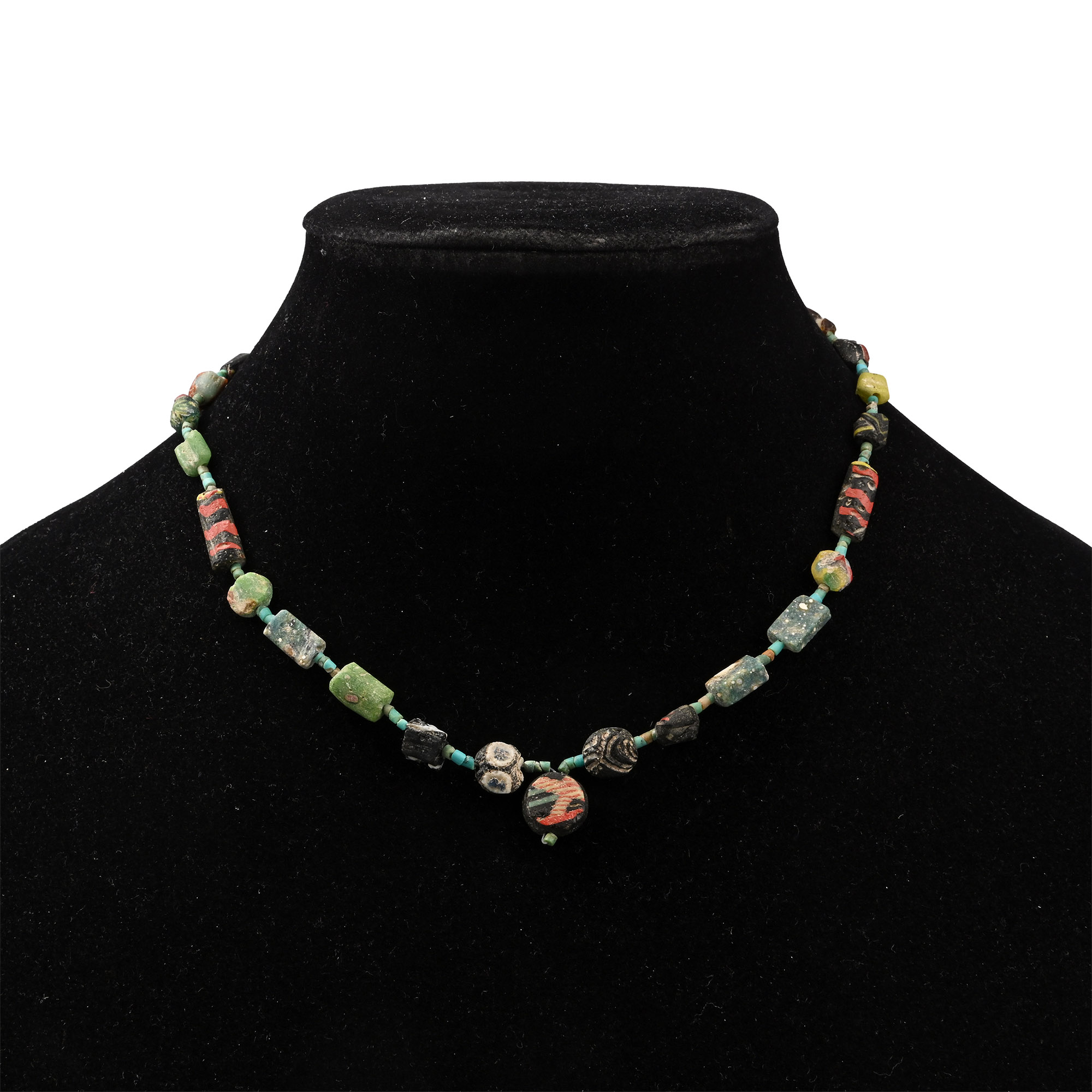 Roman Mixed Glass Bead Necklace String