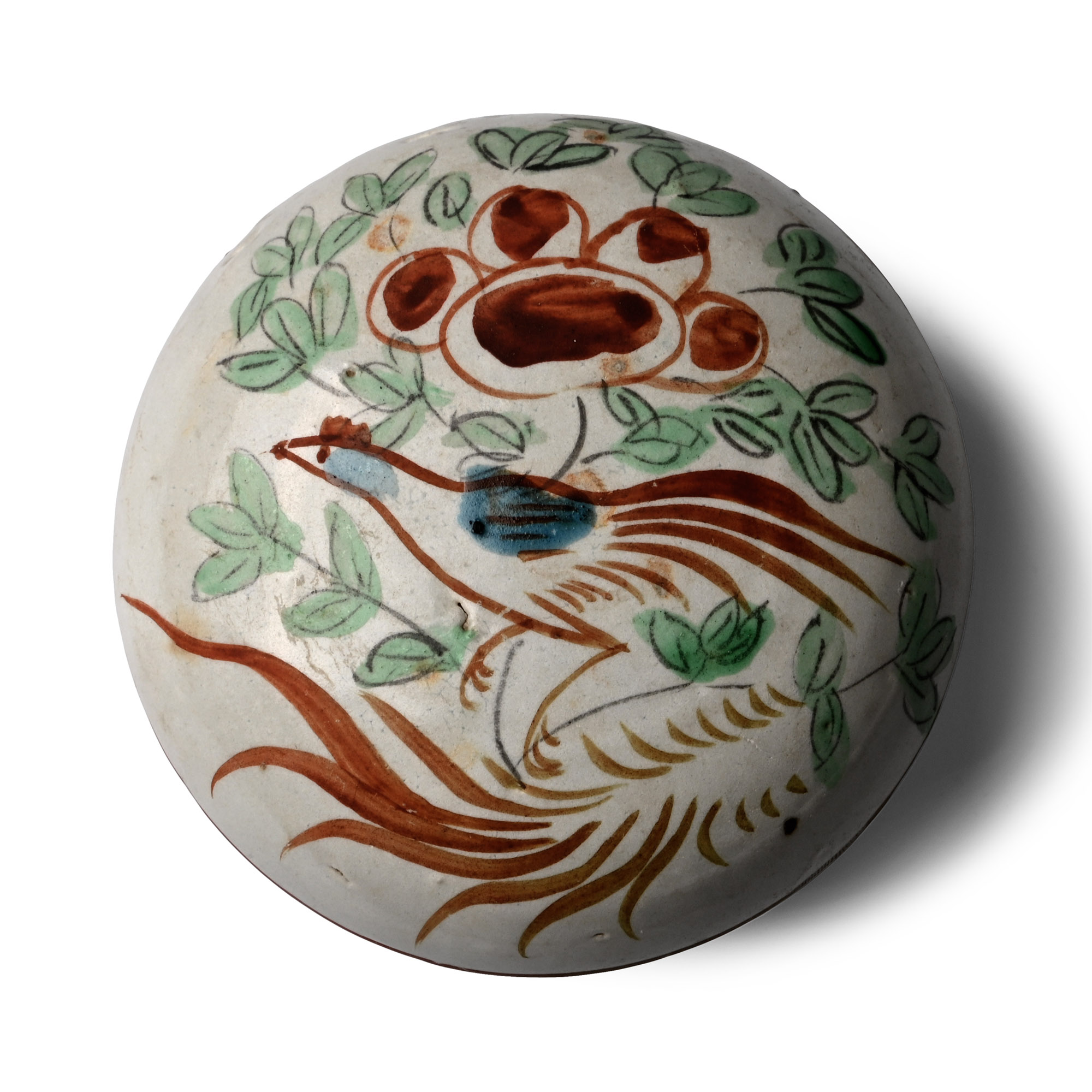Ca Mau Treasure Shipwreck Glazed Lidded Trinket Box with Bird