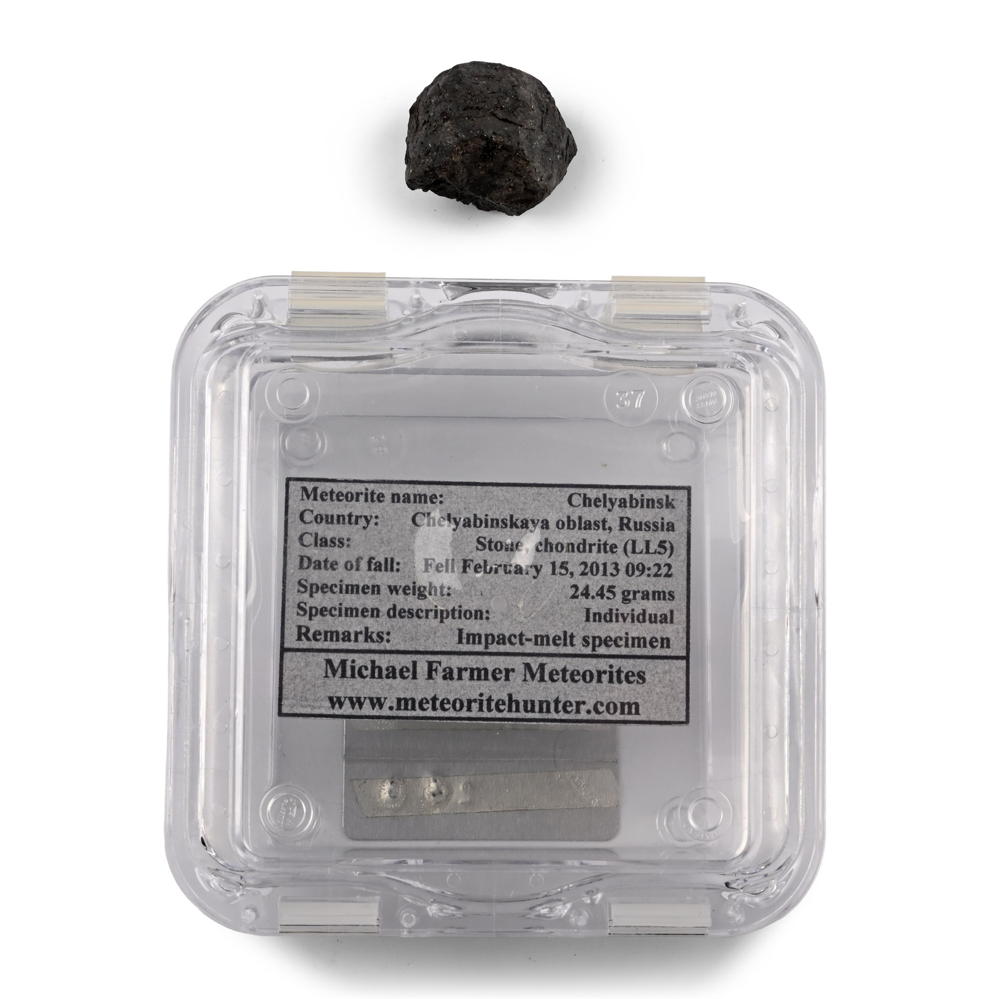 Chelyabinsk Impact-Melt LL5 Chondrite Meteorite