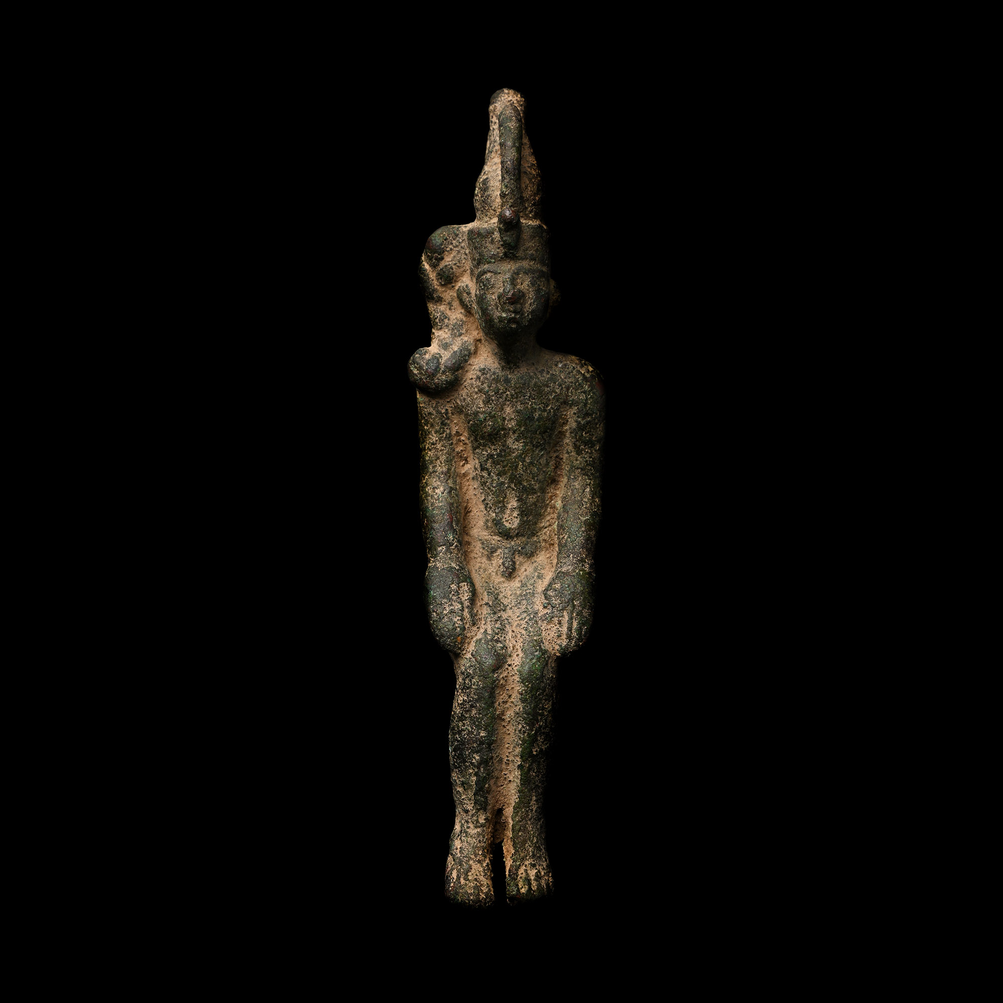 Egyptian Bronze Seated Harpocrates