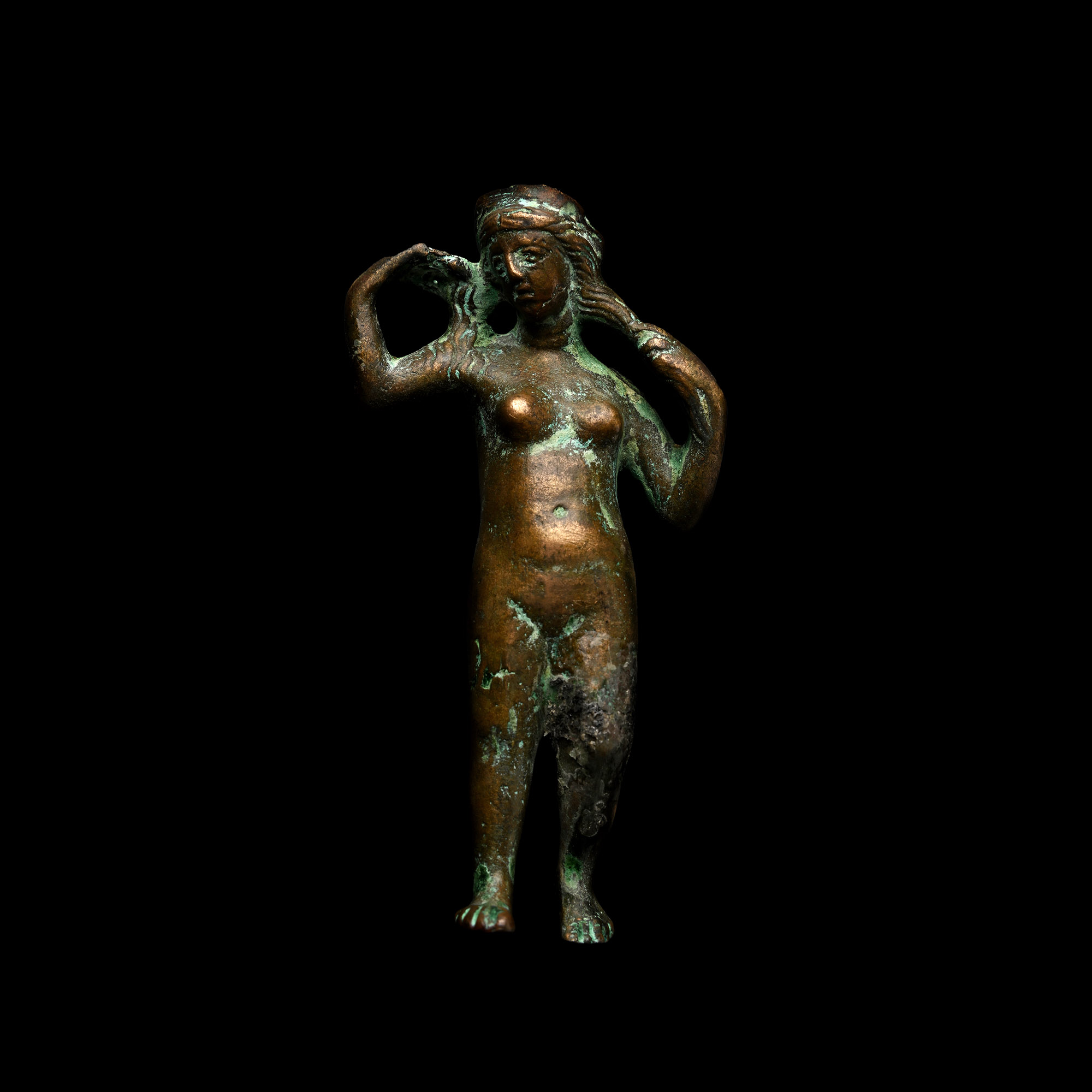 Roman Bronze Statuette of Venus