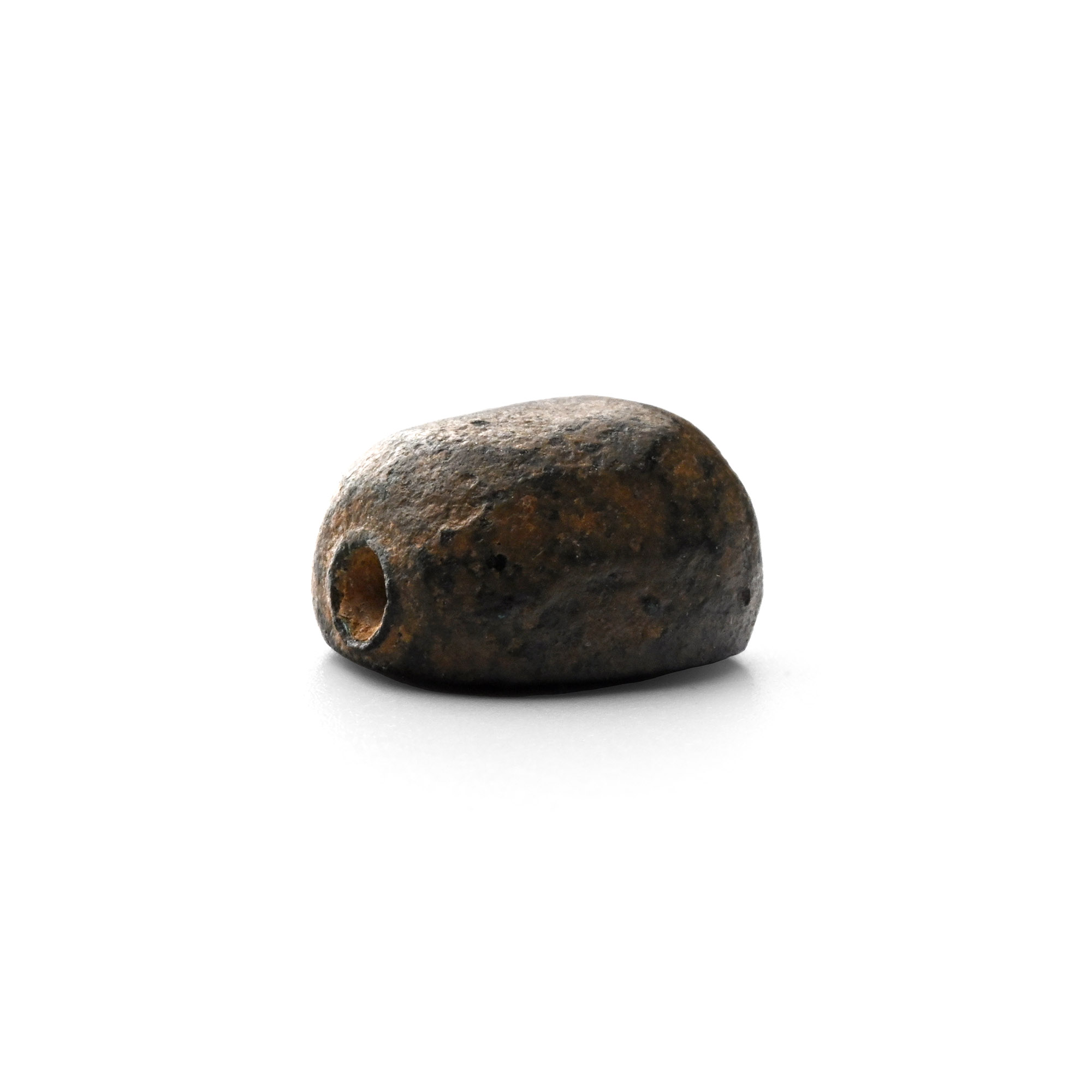 Western Asiatic Bronze Scaraboid Seal with Aramaic Inscription