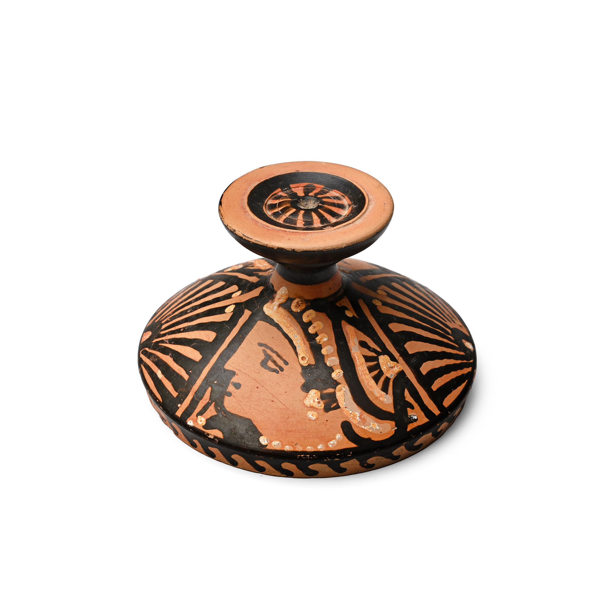 Apulian Lekanis Lid with Ladies of Fashion