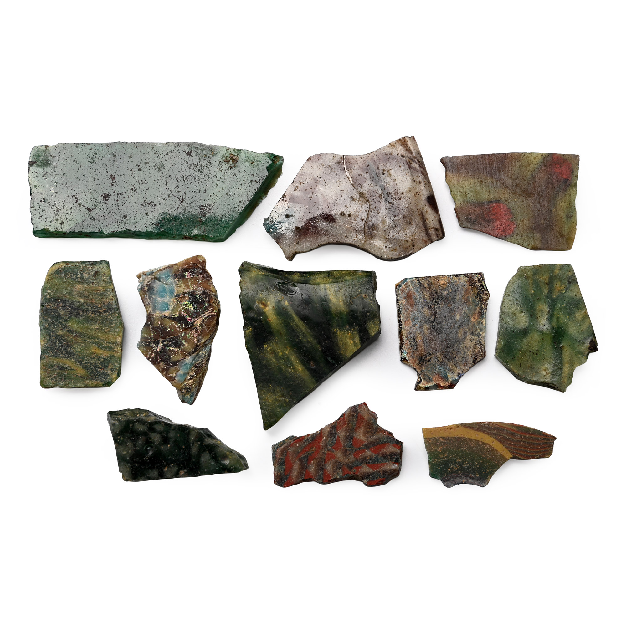 Romano-Egyptian Mosaic Glass Fragment Group