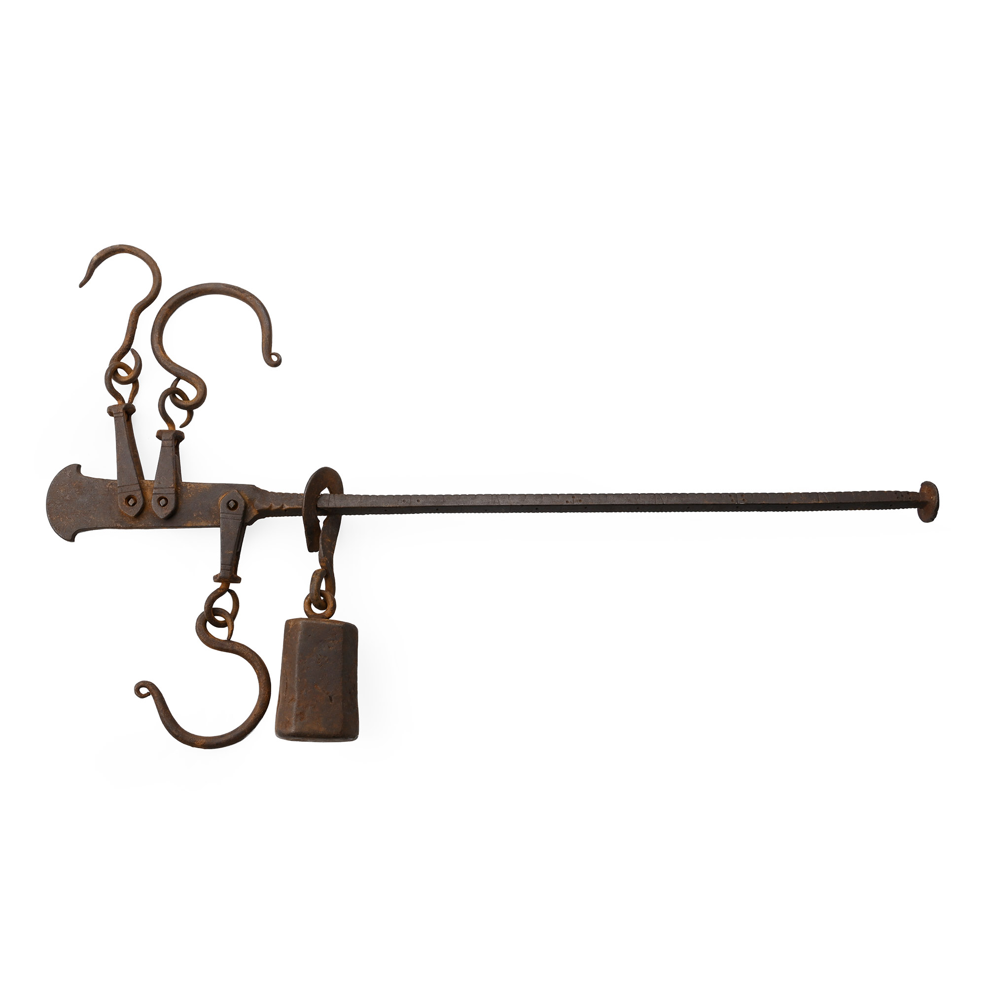 Iron Steelyard Scales Balance Arm with Counter Weight