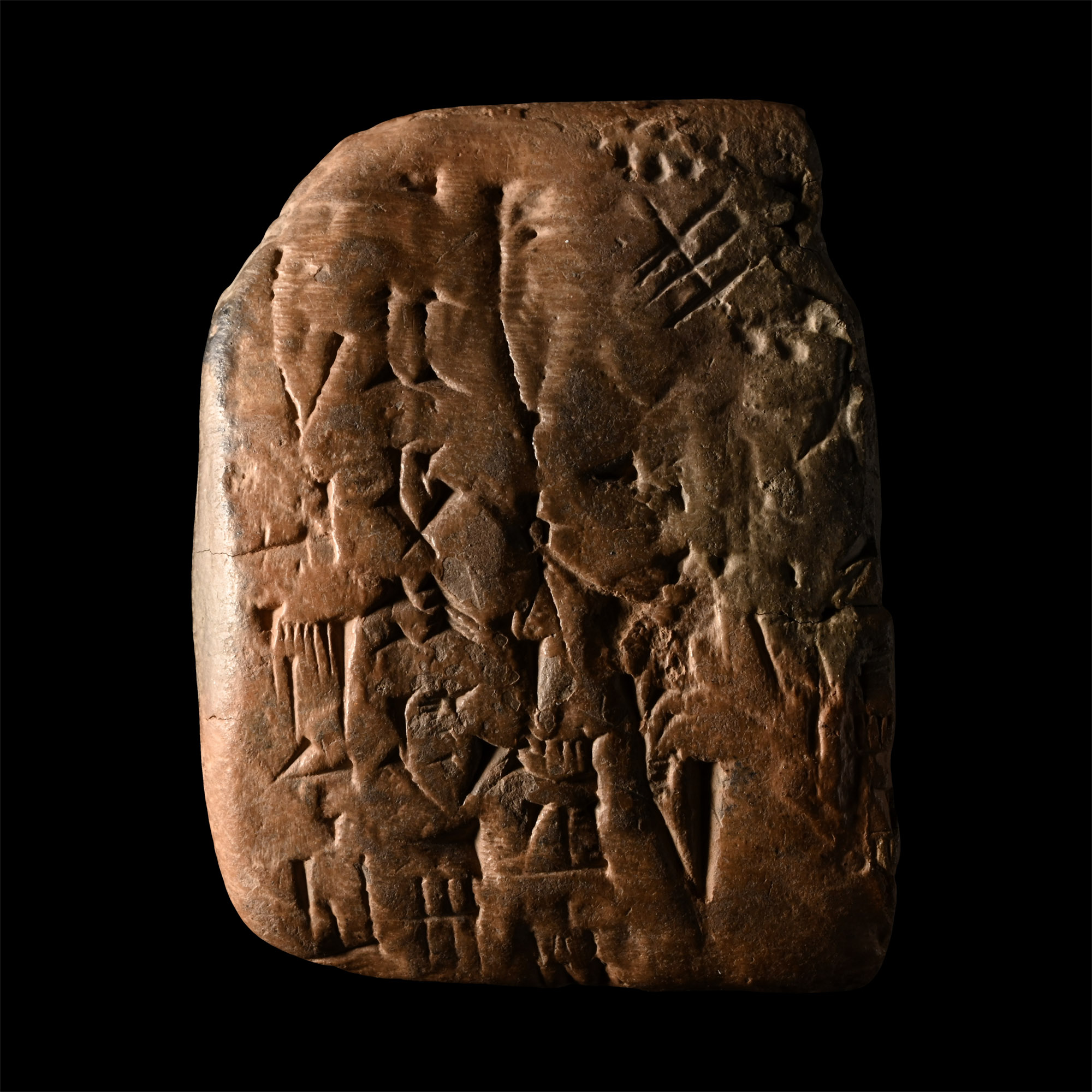 Sumerian Terracotta Cuneiform Tablet Section