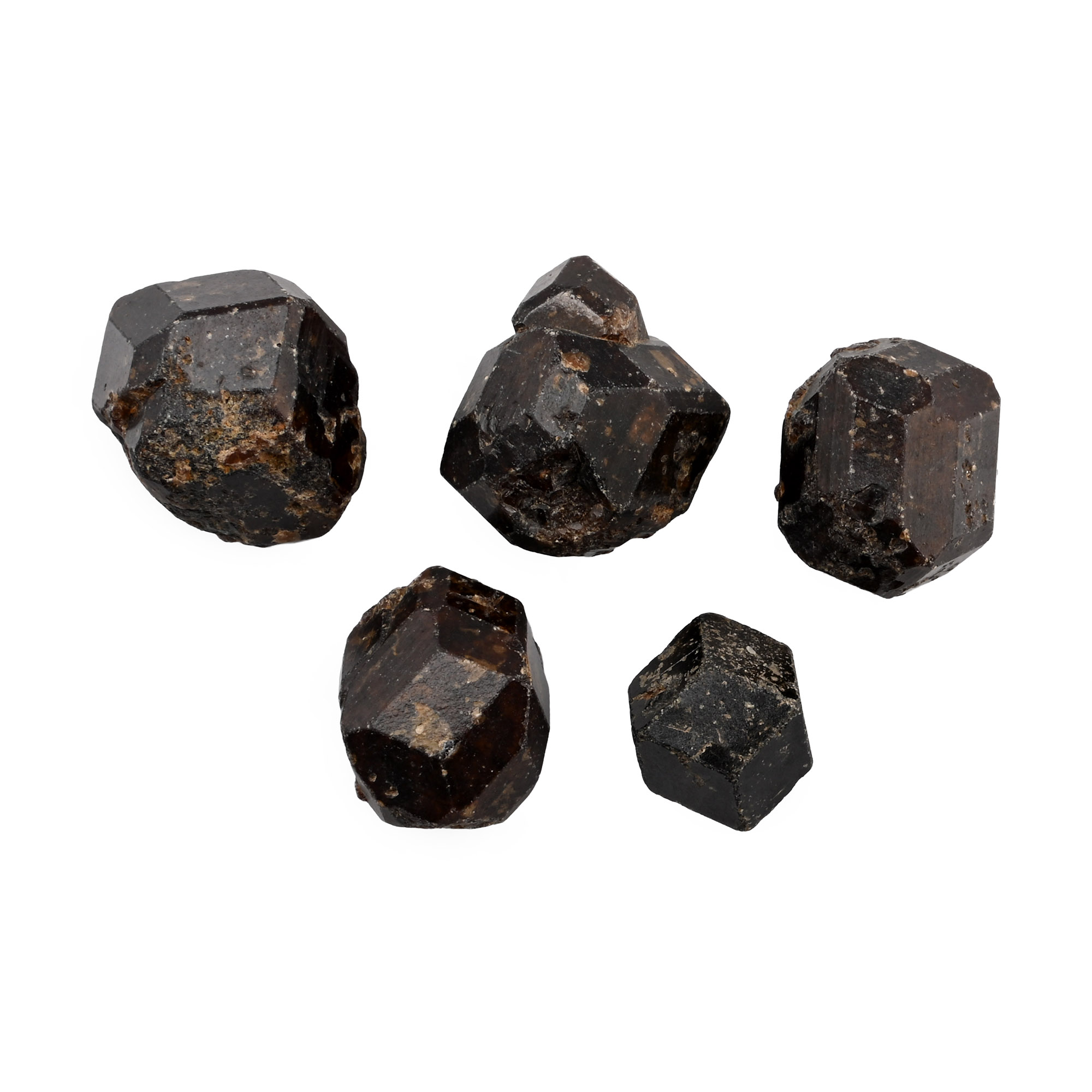 Dark Garnet Crystal Gemstone Group