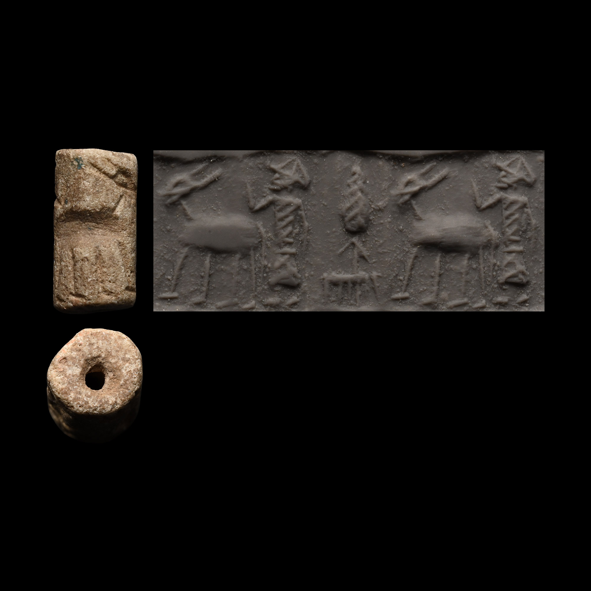 Levantine Limestone Cylinder Seal