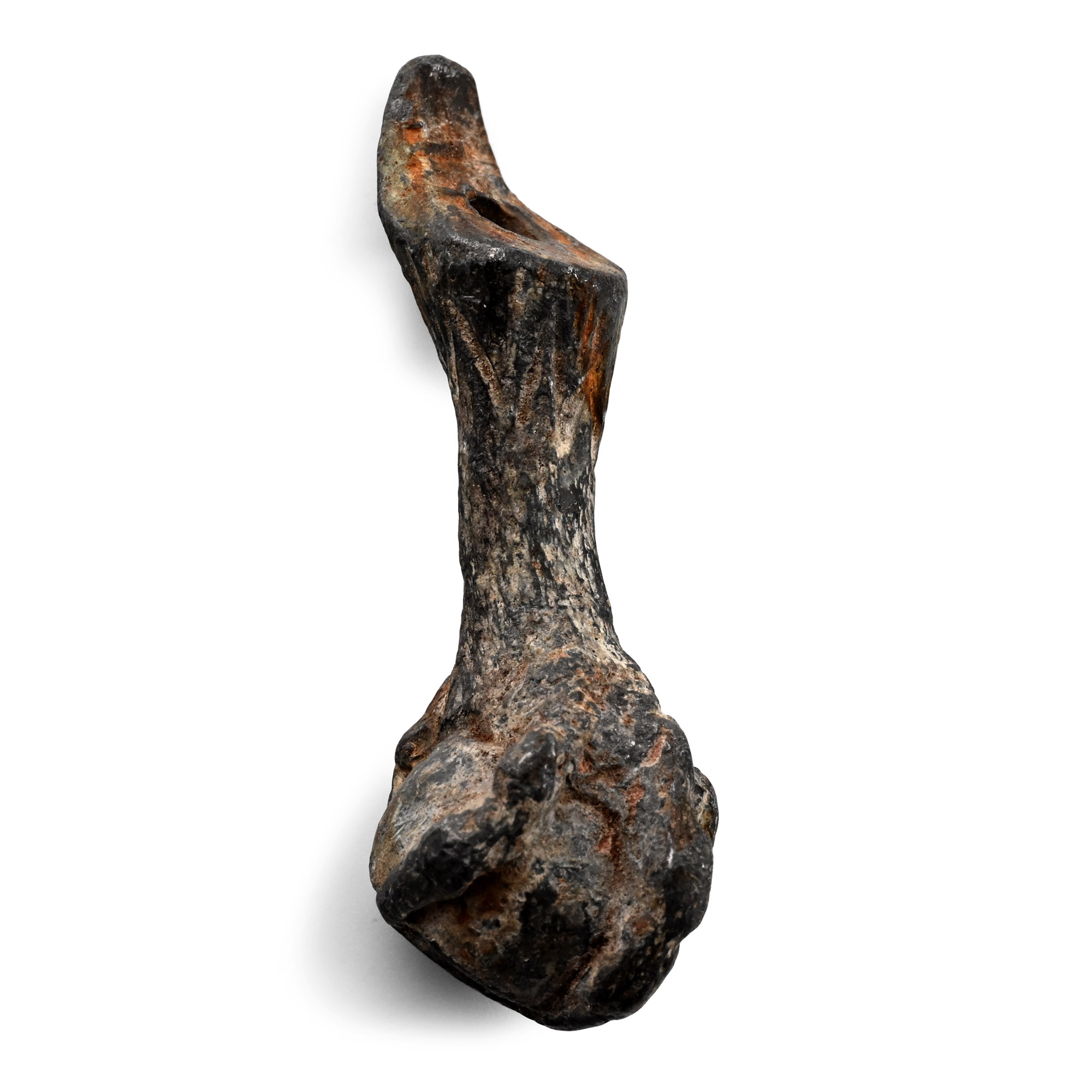 Stuart Period Lead Eagle Talon-and-Ball Merchant's Seal Pendant