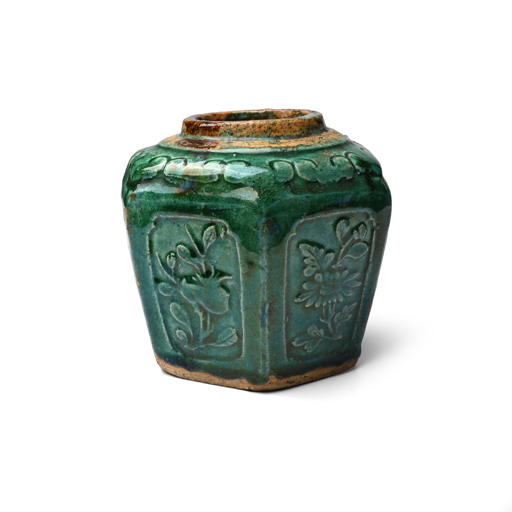 Chinese Green Glazed Ginger Jar