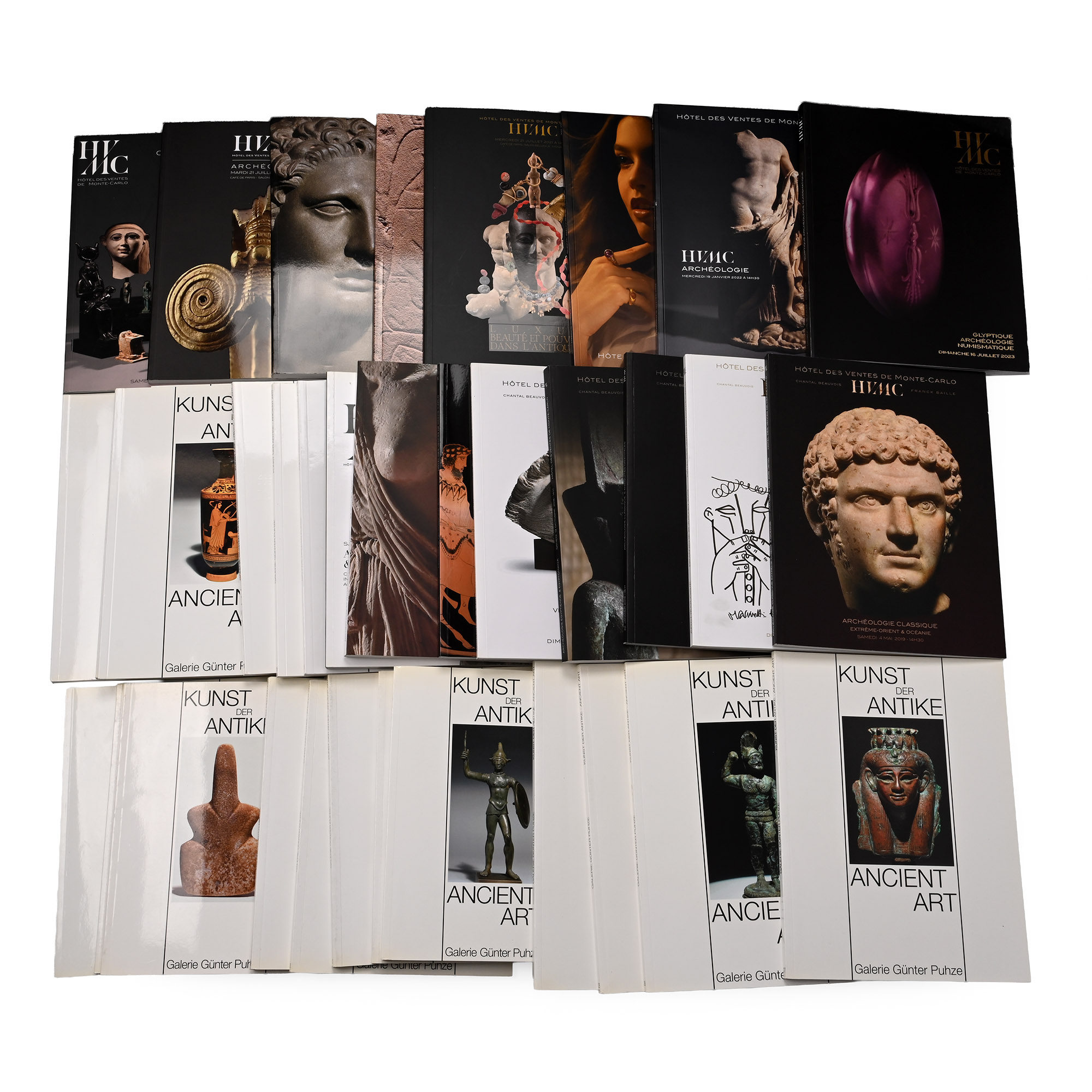 HVMC Archeologie and Galerie Gunter Puhze Antiquities Auction Catalogues - 35 Titles