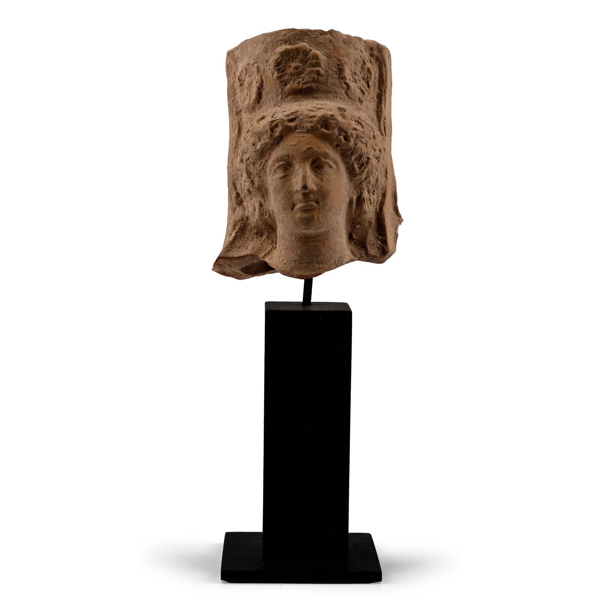 Greek Terracotta Head of a Goddess