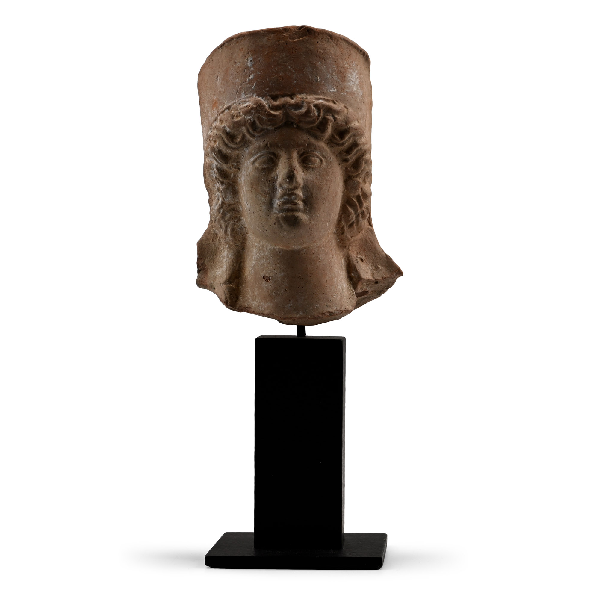 Greek Terracotta Head of a Goddess