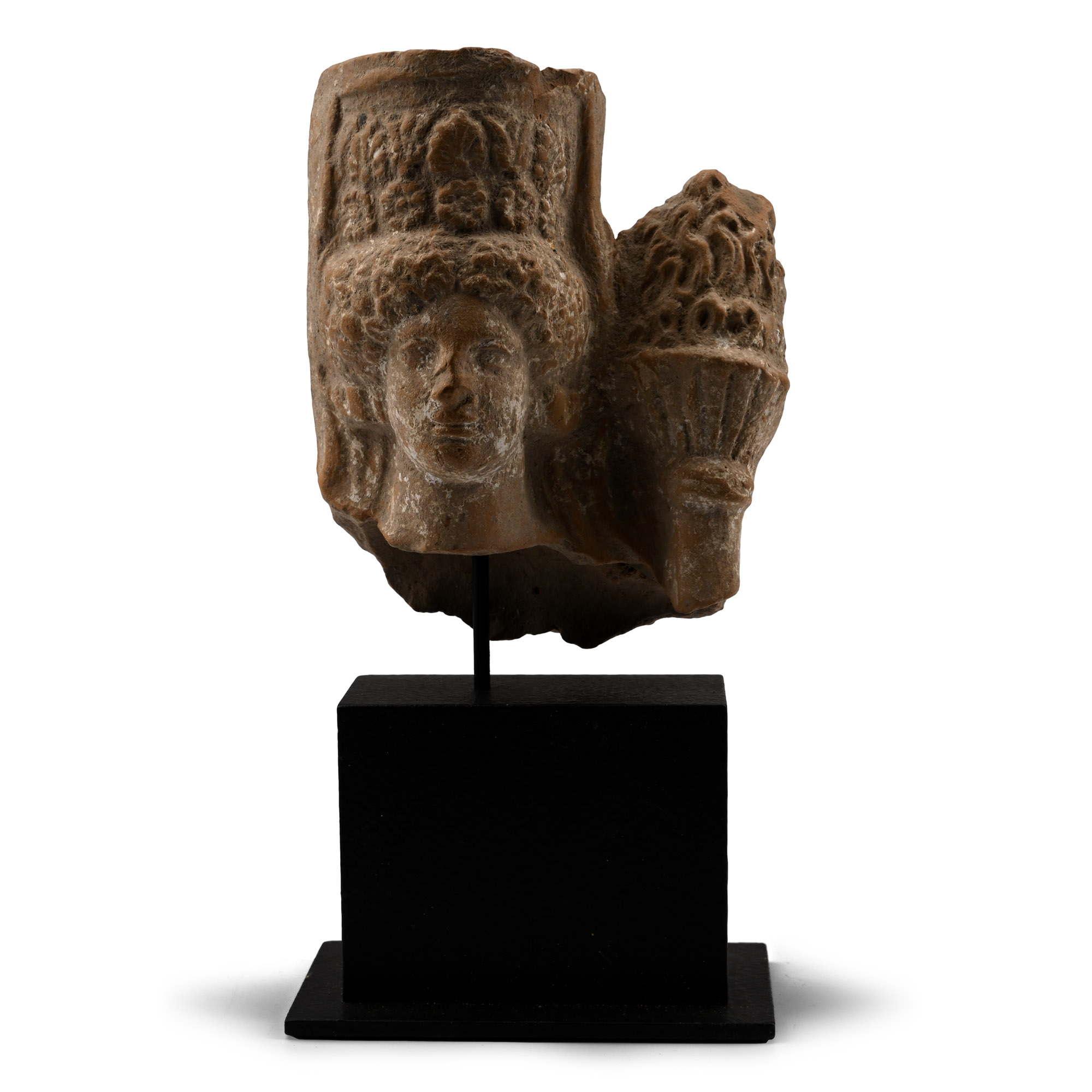 Greek Terracotta Head of a Goddess