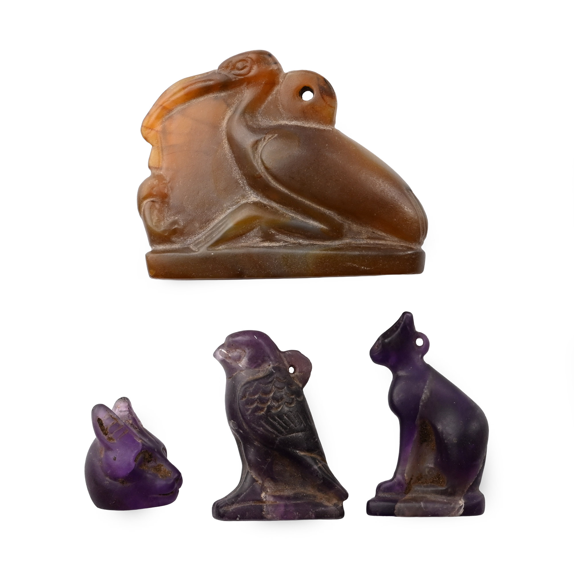 Group of Egyptian Style Stone Amulets