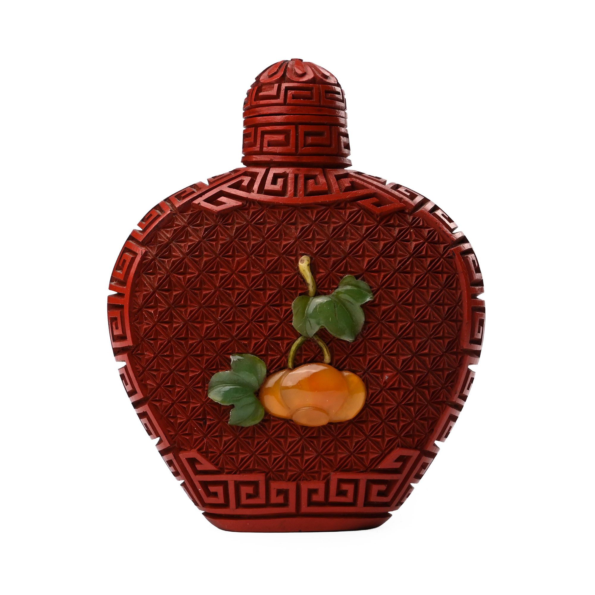 Chinese Cinnabar Snuff Bottle