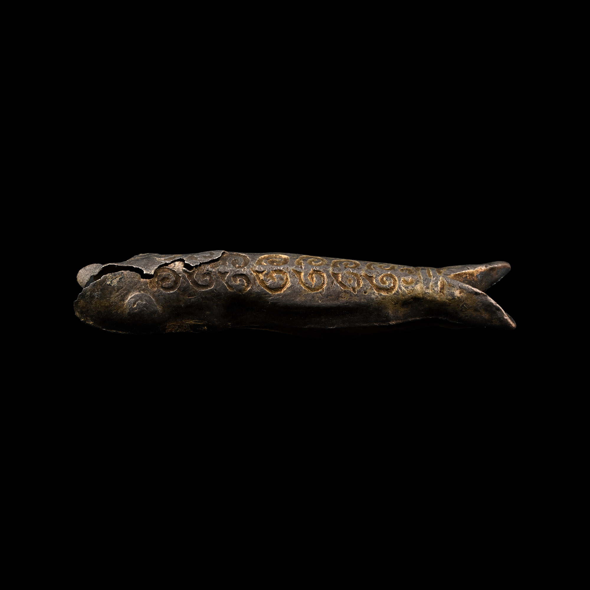 Viking Silver Fish Pendant