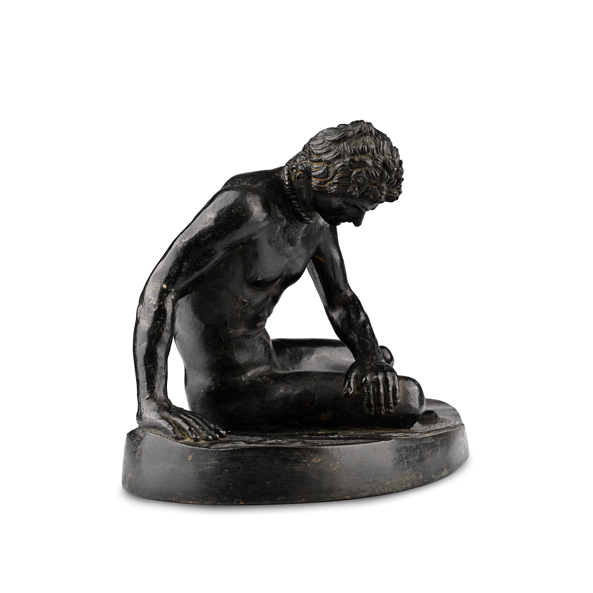 Bronze Grand Tour Statue of 'The Dying Gaul' from the Capitoline Museum