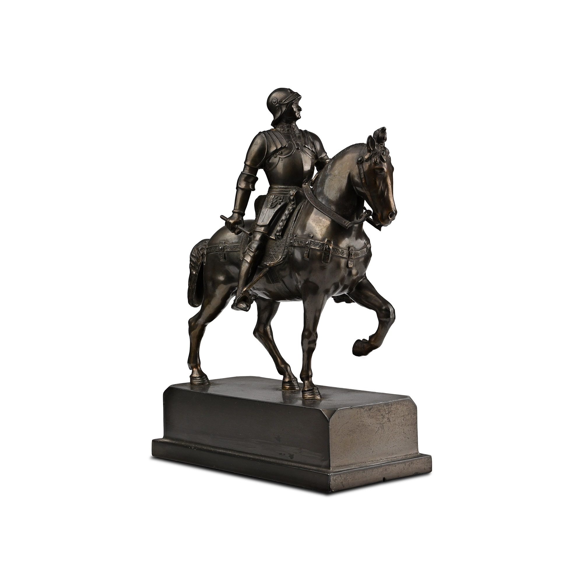 Bronze Grand Tour Spelter Bartolomeo Colleoni Statue