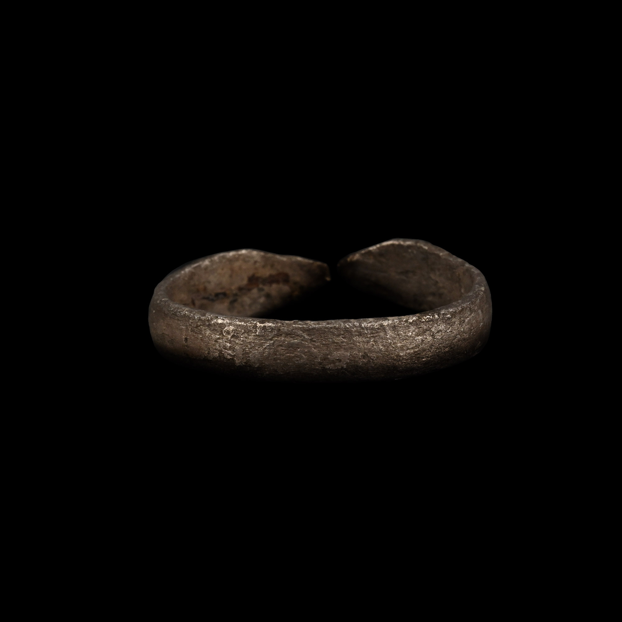 Roman Silver Ring with Snake Heads