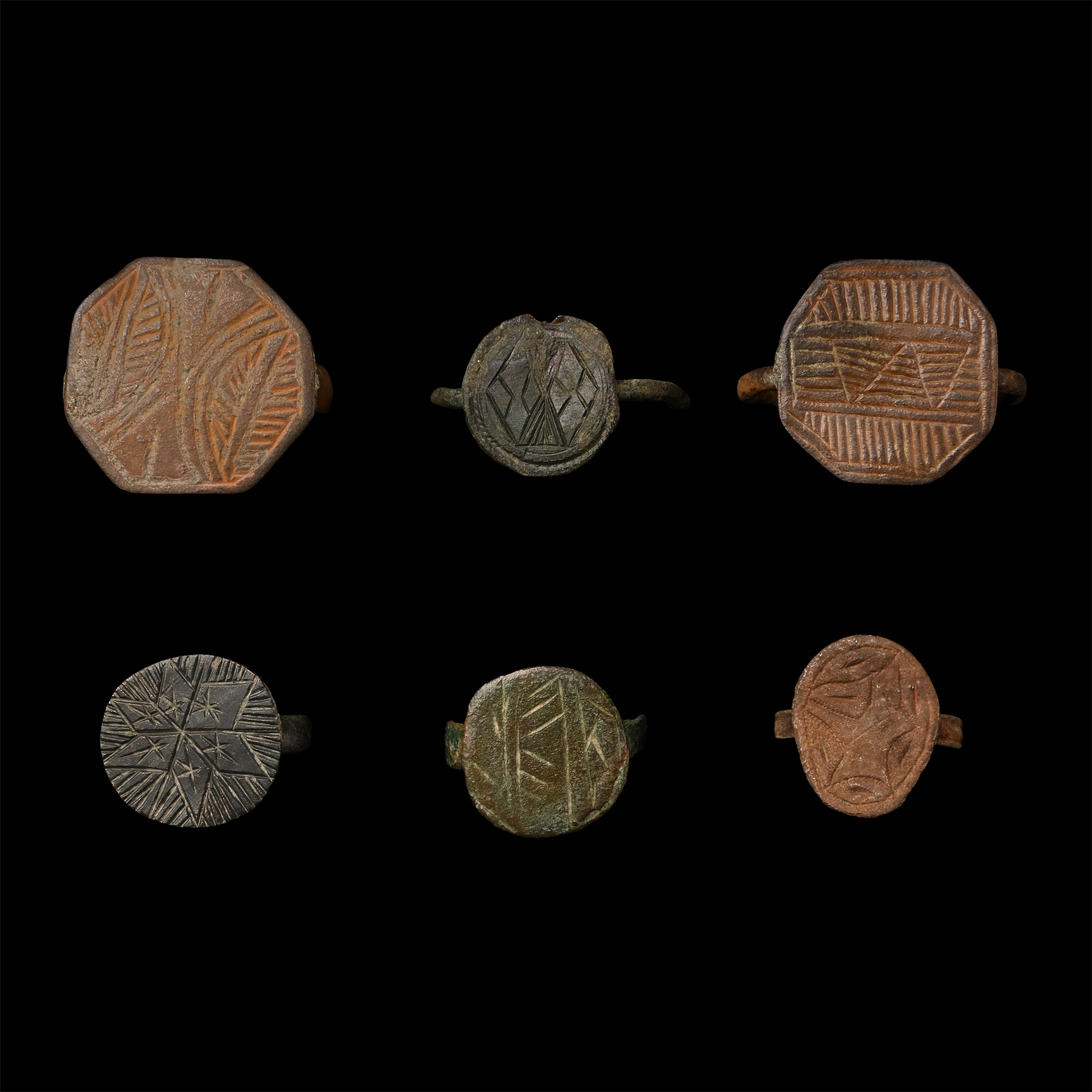 Post Medieval Bronze Ring Group