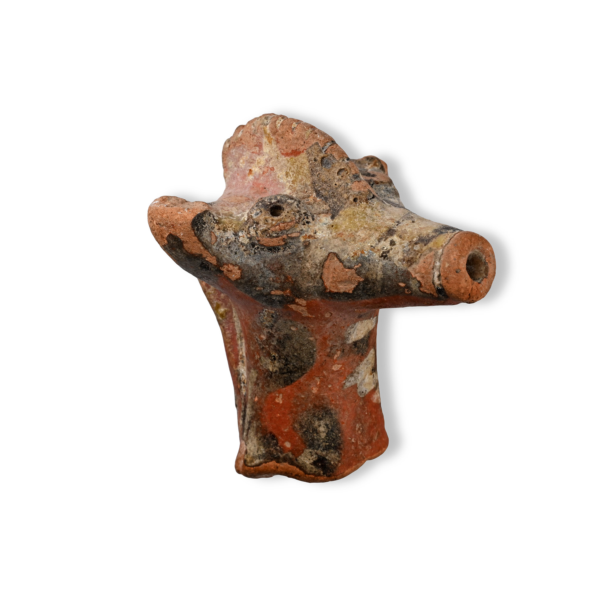 Western Asiatic Terracotta Beast Head